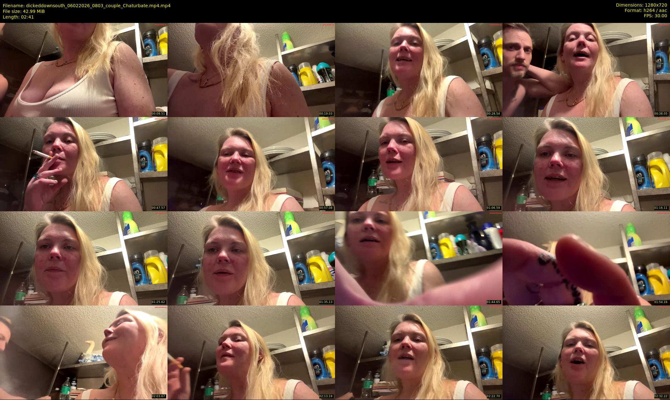 dickeddownsouth — 3 minute Chaturbate couple cam show recording, 720p, Feb 6, 2026