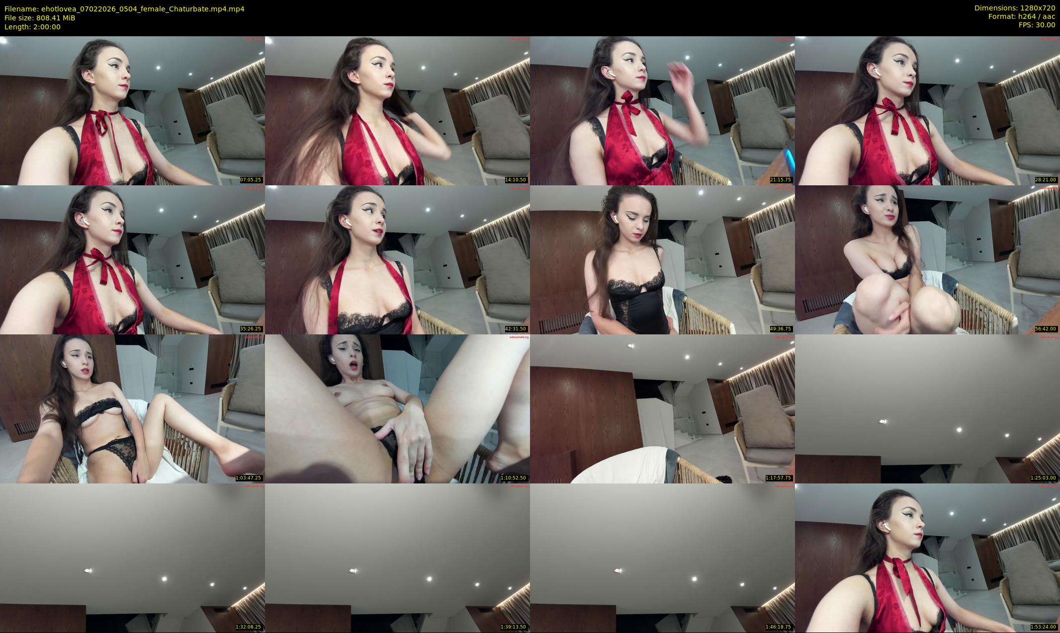 ehotlovea — 120 minute Chaturbate female cam show recording, 720p, Feb 7, 2026