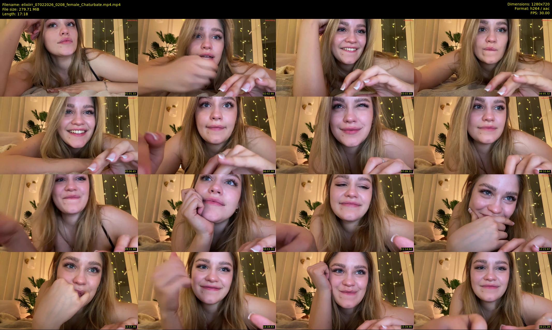 elixiirr — 18 minute Chaturbate female cam show recording, 720p, Feb 7, 2026