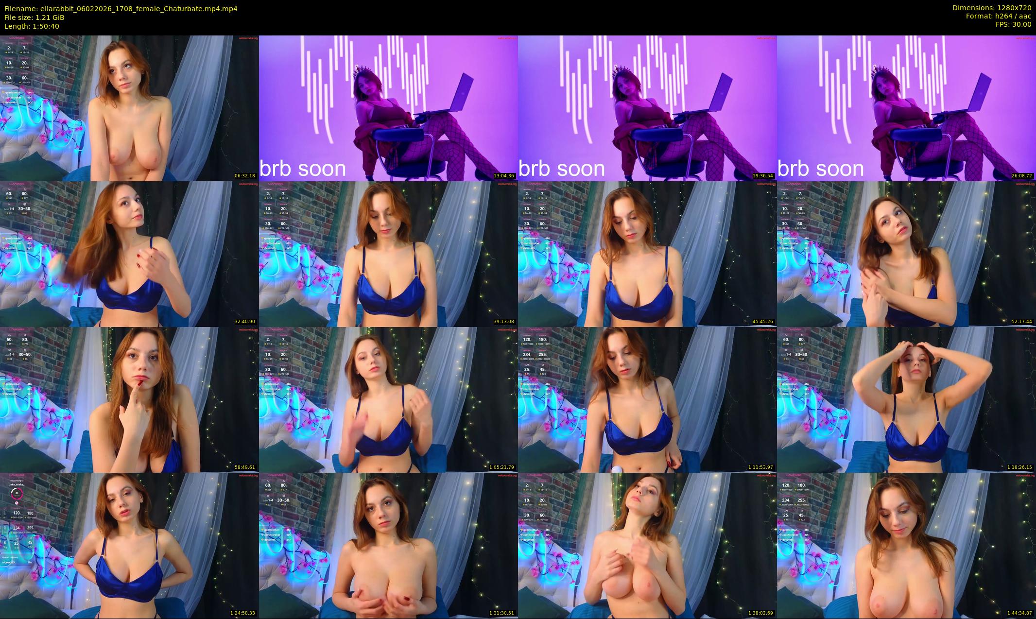 ellarabbit — 111 minute Chaturbate female cam show recording, 720p, Feb 6, 2026
