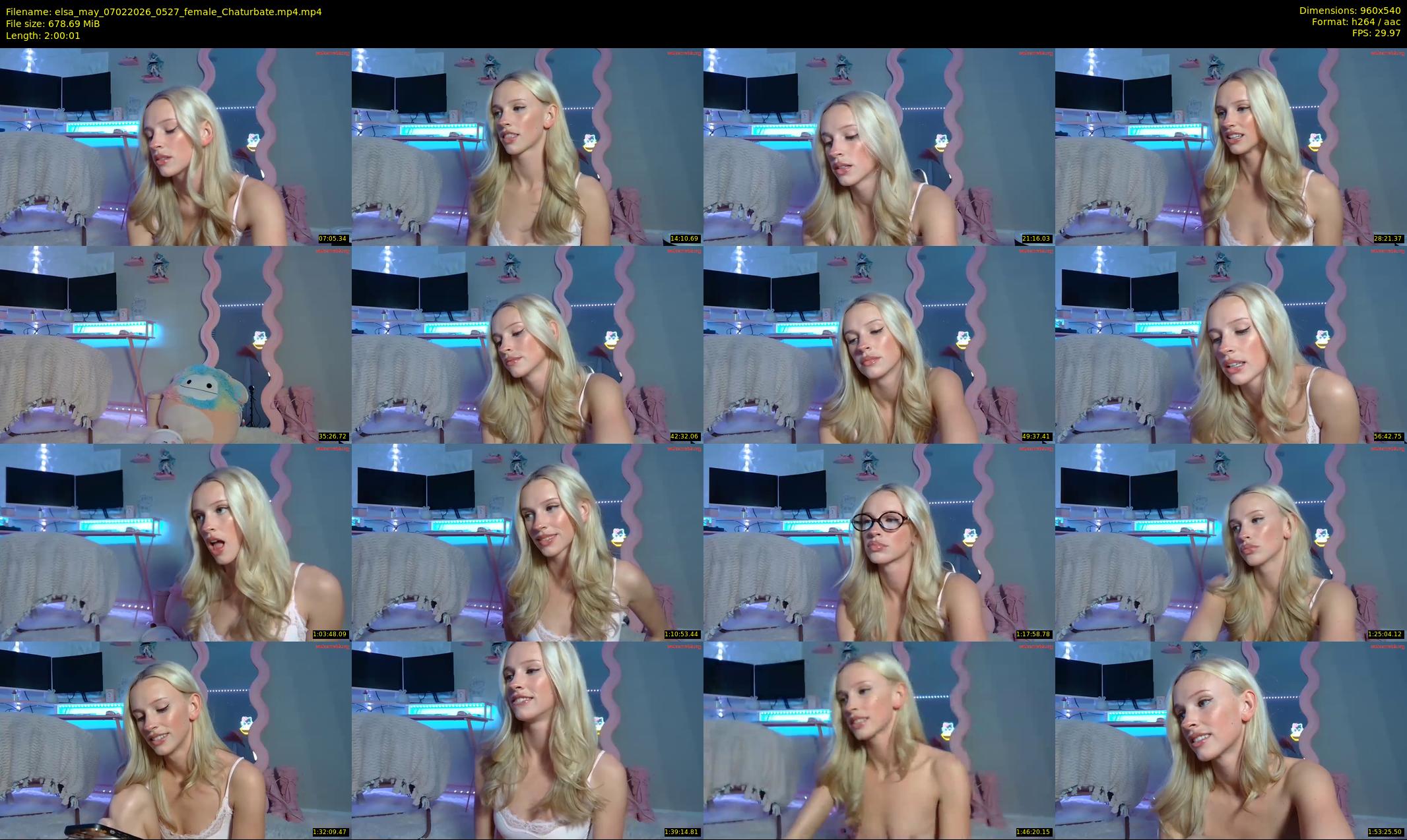 elsa_may — 121 minute Chaturbate female cam show recording, 480p, Feb 7, 2026