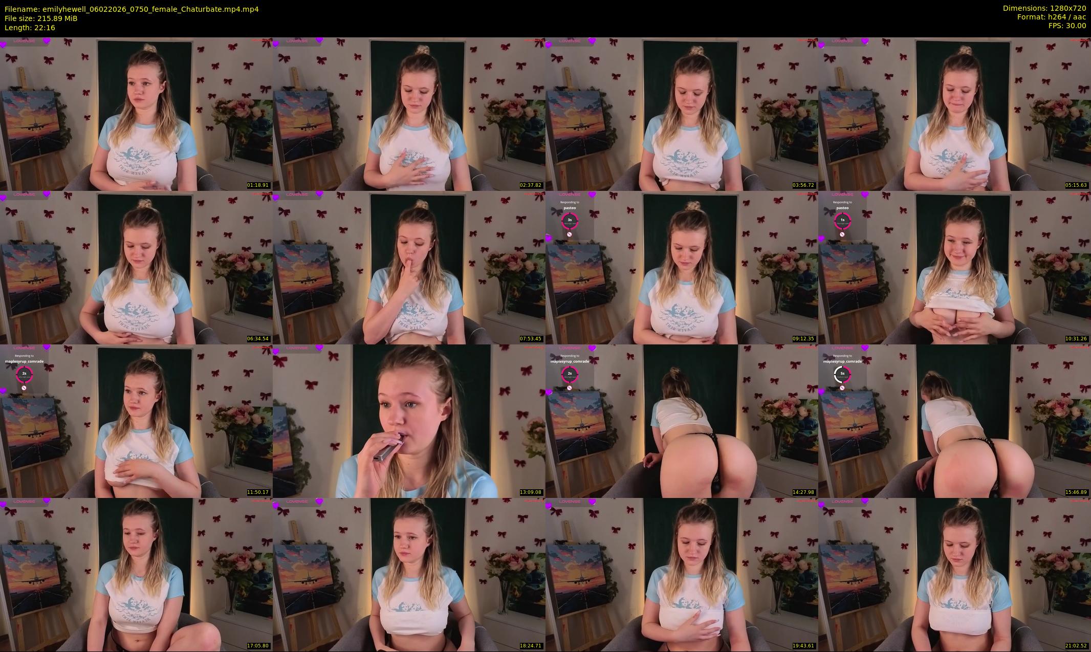 emilyhewell — 23 minute Chaturbate female cam show recording, 720p, Feb 6, 2026