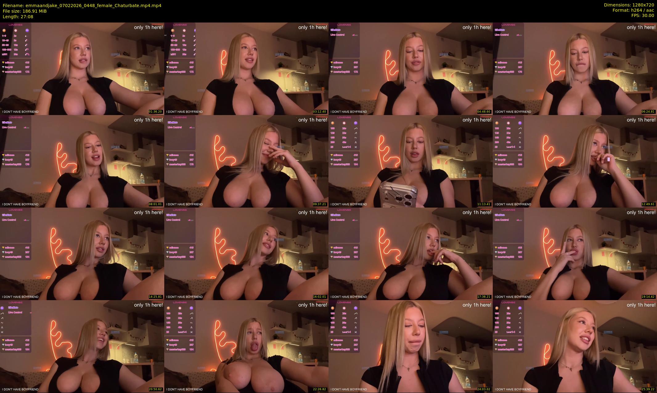 emmaandjake — 28 minute Chaturbate couple cam show recording, 720p, Feb 7, 2026