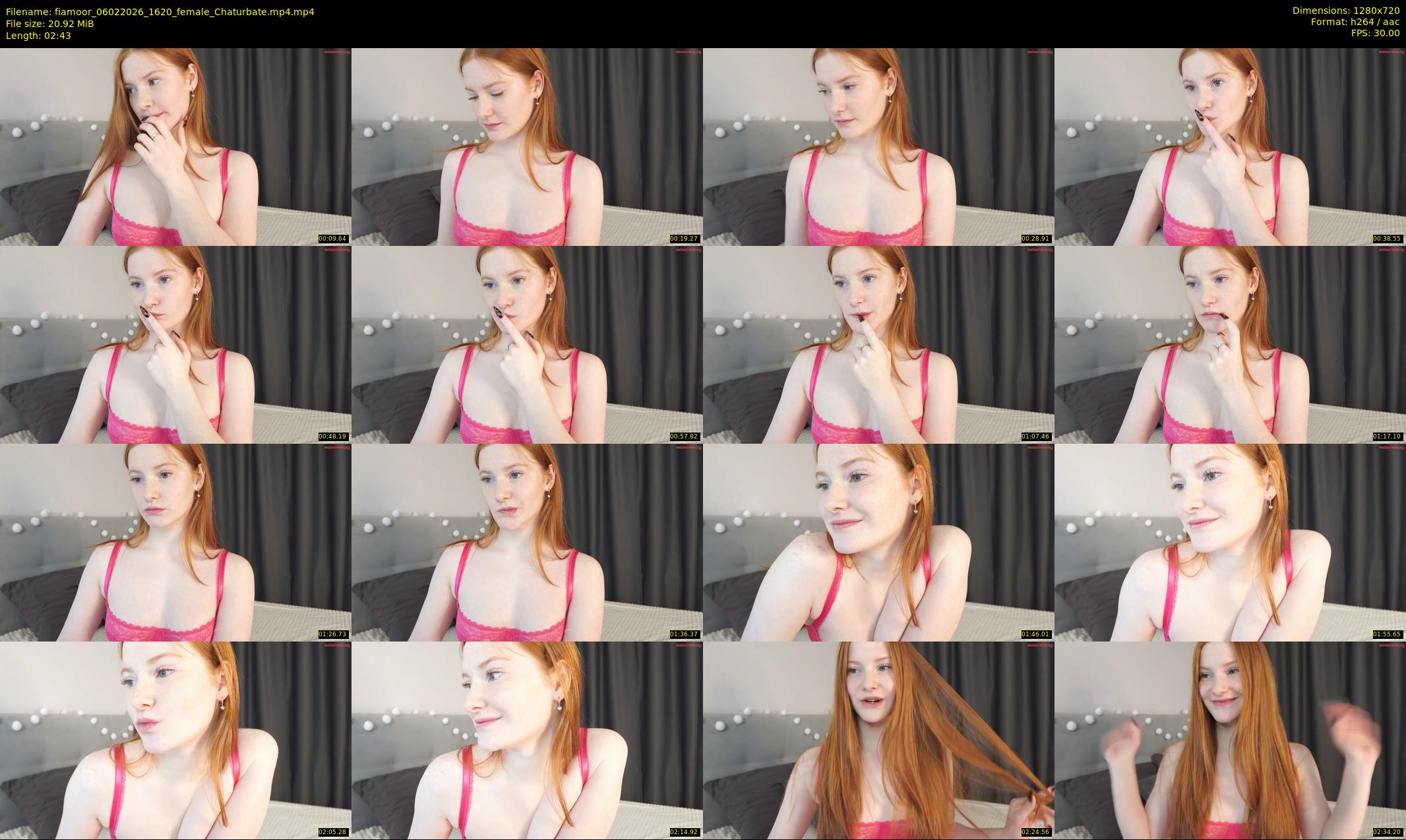 fiamoor — 3 minute Chaturbate female cam show recording, 720p, Feb 6, 2026