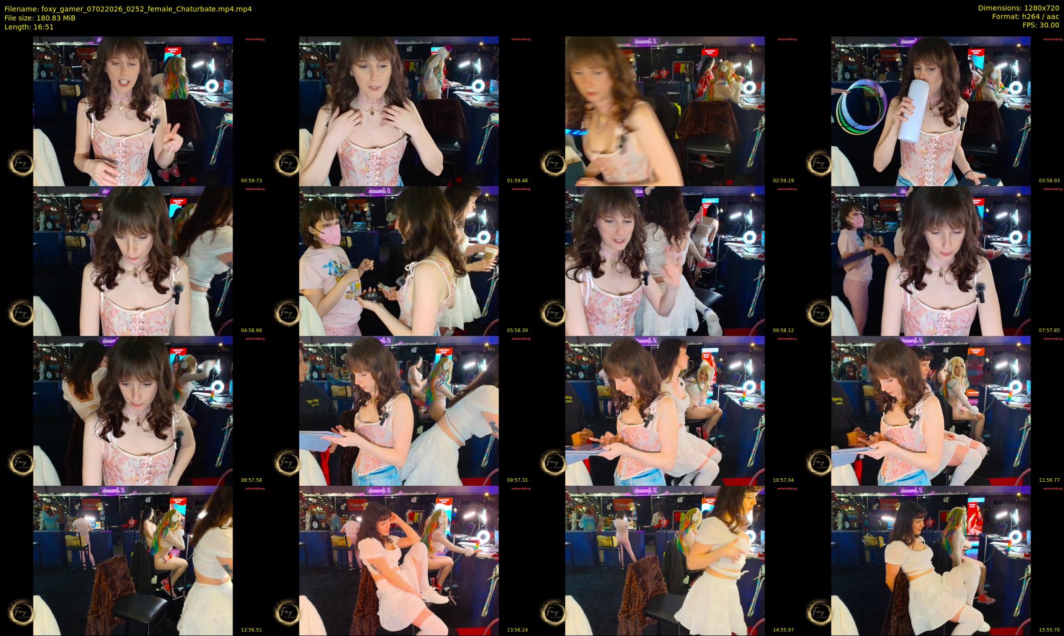 foxy_gamer — 17 minute Chaturbate female cam show recording, 720p, Feb 7, 2026
