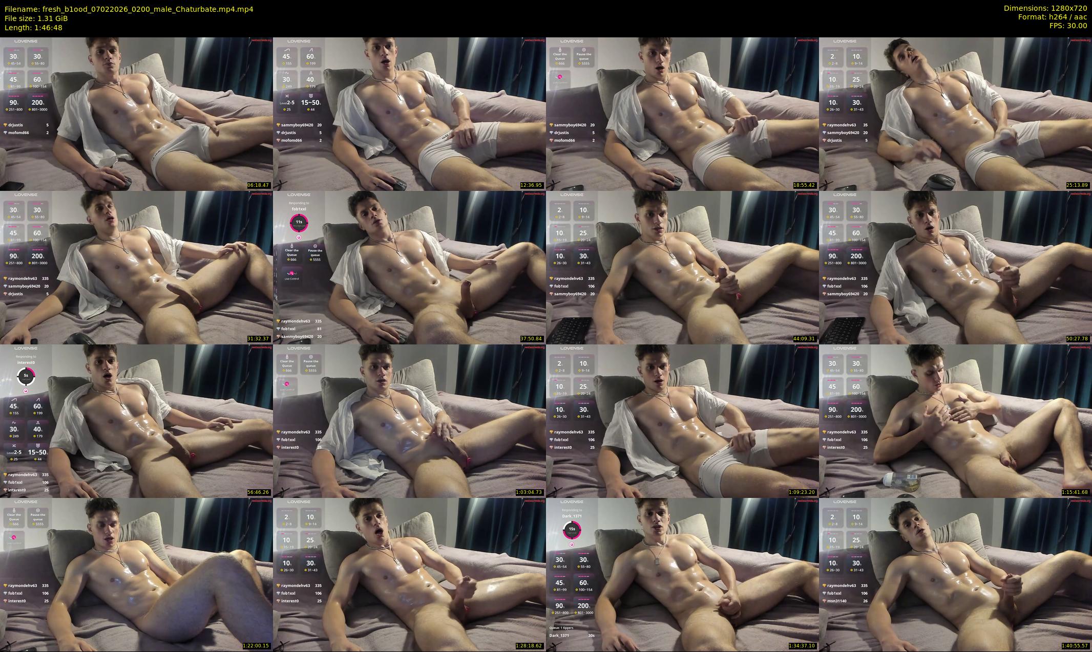 fresh_b1ood — 107 minute Chaturbate male cam show recording, 720p, Feb 7, 2026