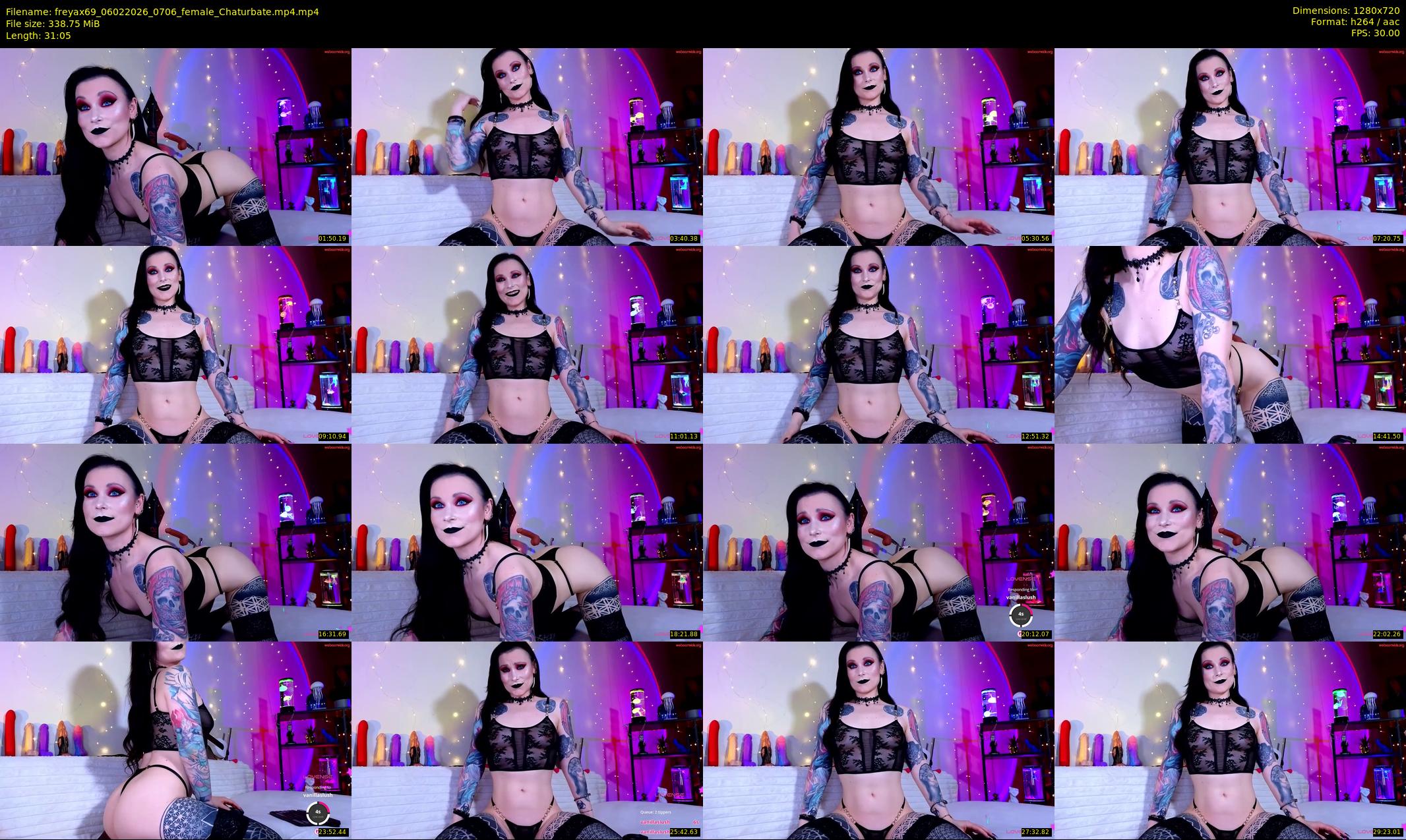 freyax69 — 32 minute Chaturbate female cam show recording, 720p, Feb 6, 2026