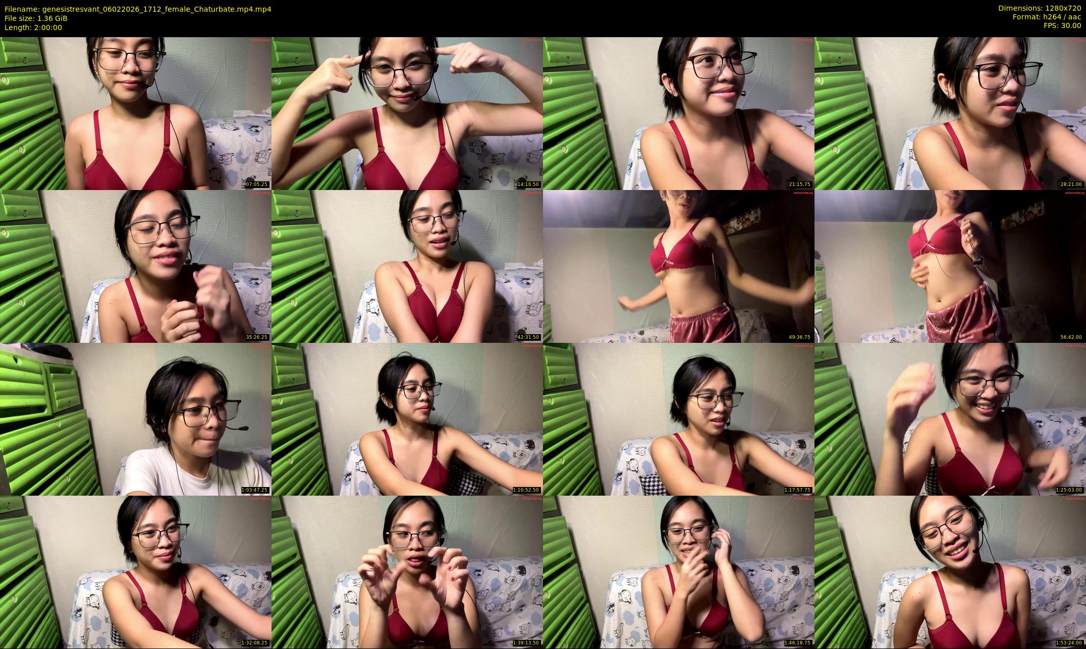 genesistresvant — 120 minute Chaturbate female cam show recording, 720p, Feb 6, 2026