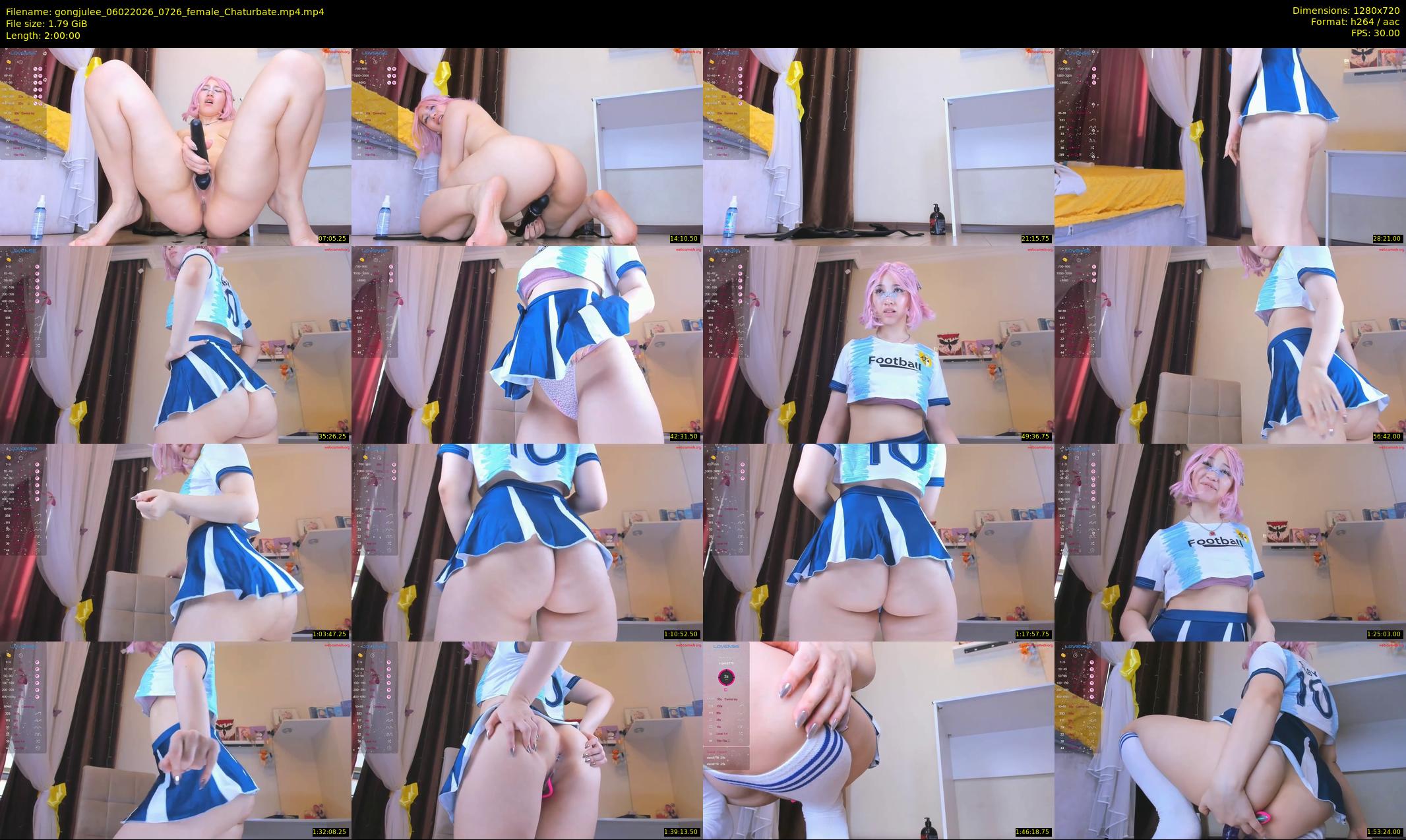 gongjulee — 120 minute Chaturbate female cam show recording, 720p, Feb 6, 2026