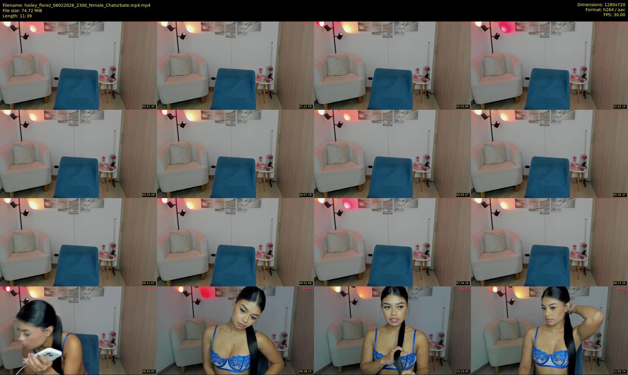 hailey_florez — 12 minute Chaturbate female cam show recording, 720p, Feb 6, 2026