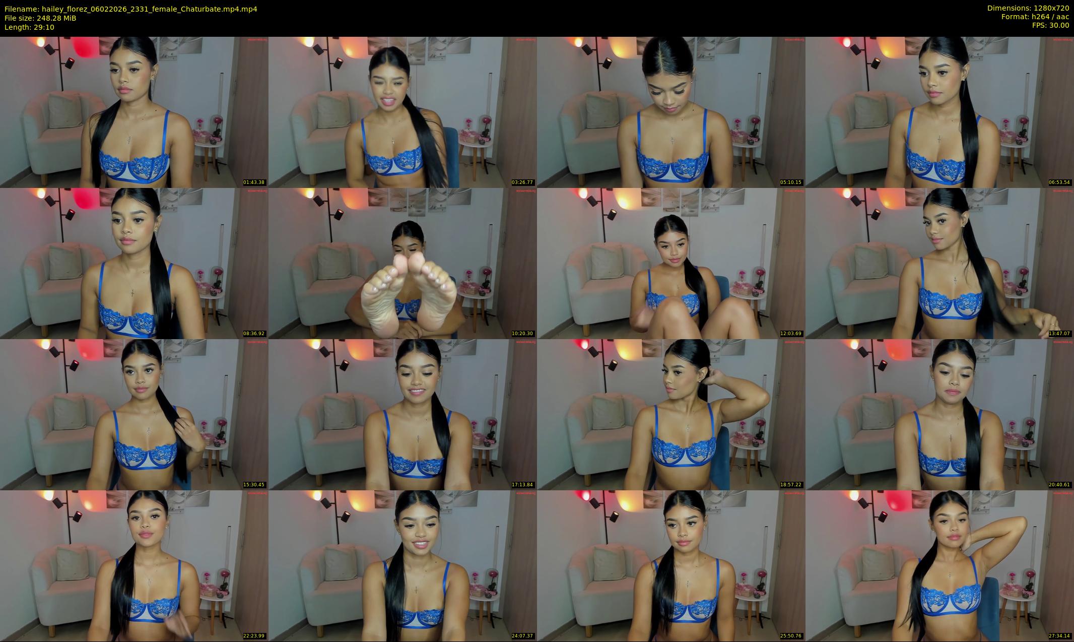 hailey_florez — 30 minute Chaturbate female cam show recording, 720p, Feb 6, 2026