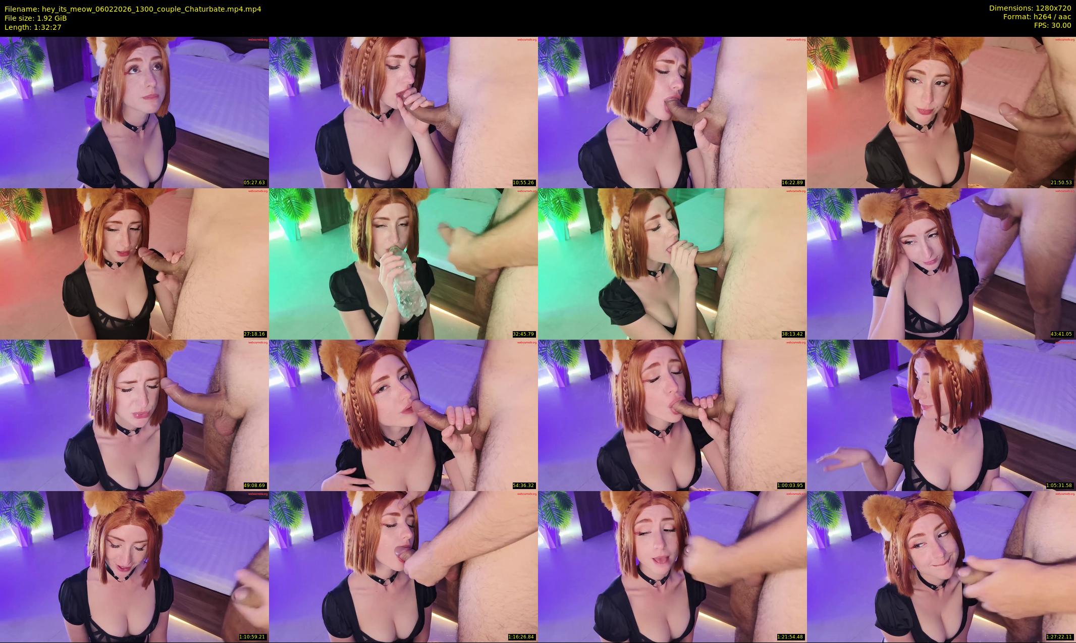 hey_its_meow — 93 minute Chaturbate couple cam show recording, 720p, Feb 6, 2026