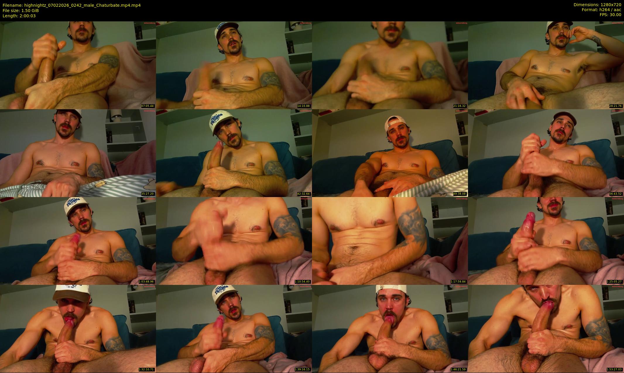 highnightz — 121 minute Chaturbate male cam show recording, 720p, Feb 7, 2026