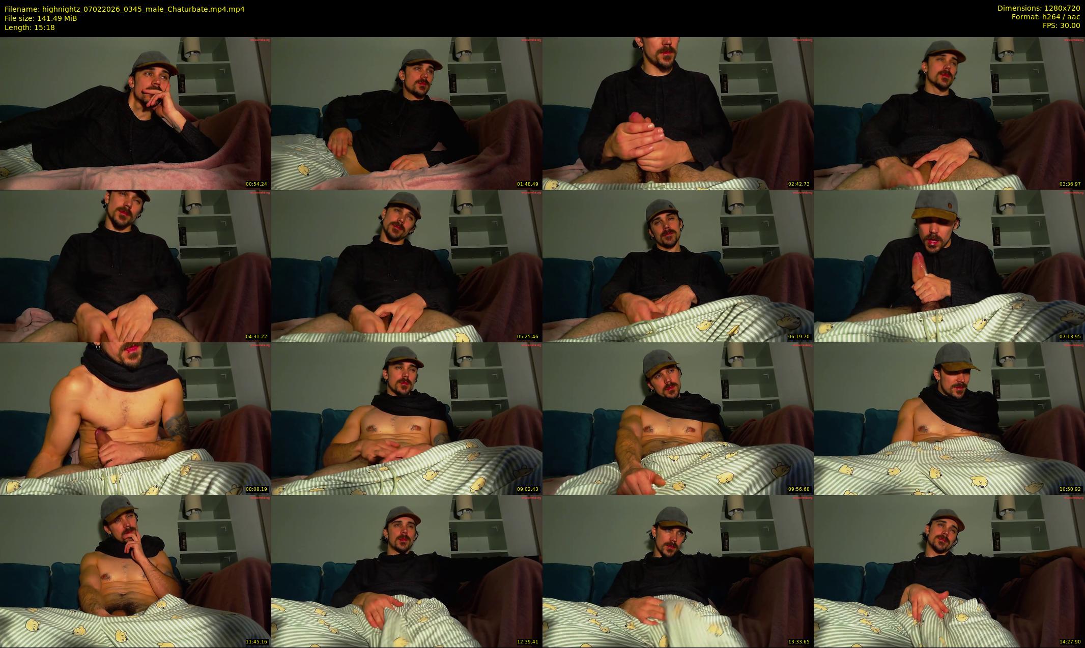 highnightz — 16 minute Chaturbate male cam show recording, 720p, Feb 7, 2026