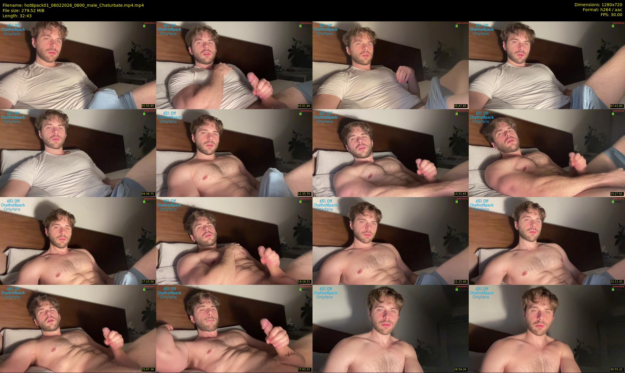 hot8pack01 — 33 minute Chaturbate male cam show recording, 720p, Feb 6, 2026