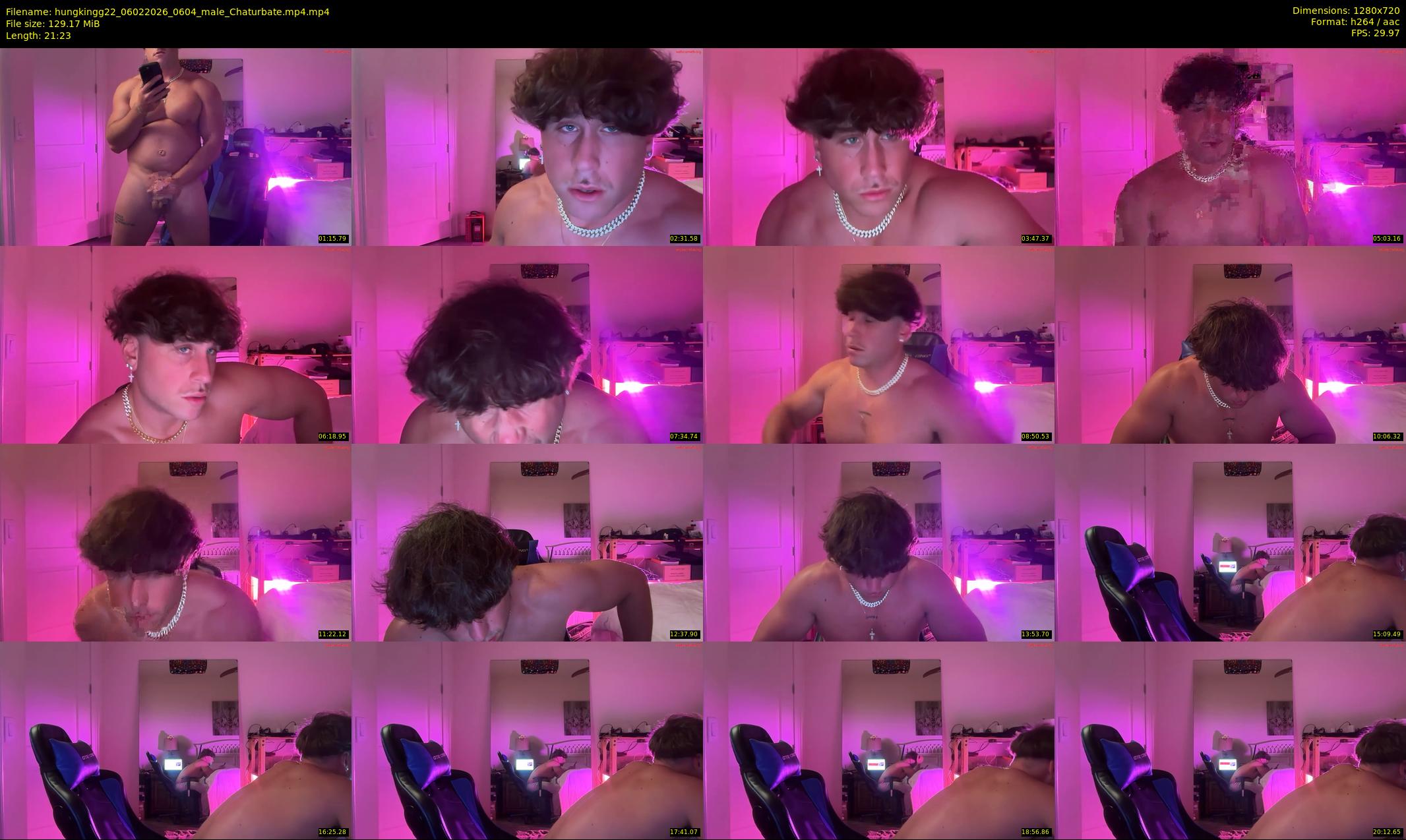 hungkingg22 — 22 minute Chaturbate male cam show recording, 720p, Feb 6, 2026