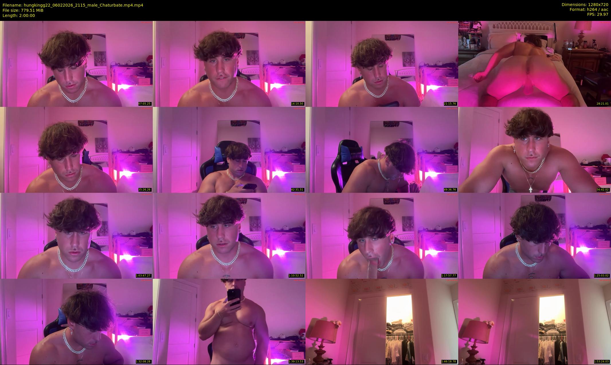 hungkingg22 — 120 minute Chaturbate male cam show recording, 720p, Feb 6, 2026