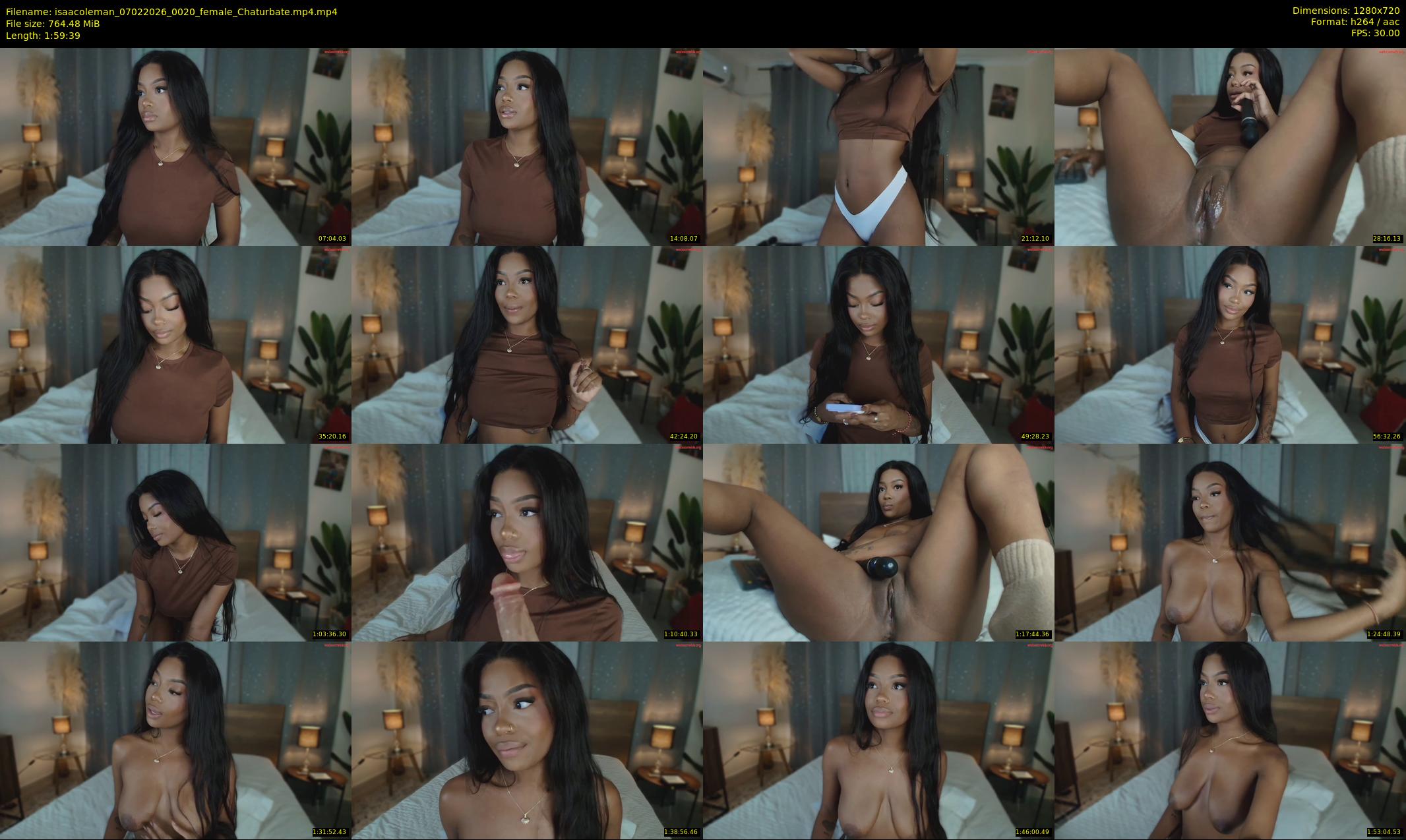 isaacoleman — 120 minute Chaturbate female cam show recording, 720p, Feb 7, 2026