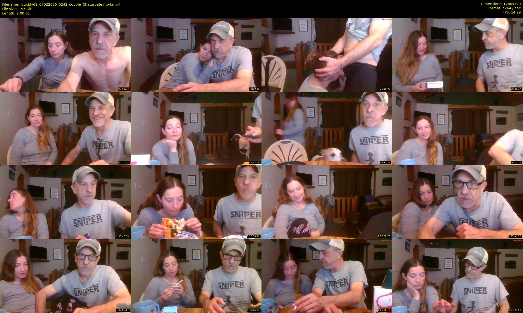 jdgiddy69 — 121 minute Chaturbate couple cam show recording, 720p, Feb 7, 2026