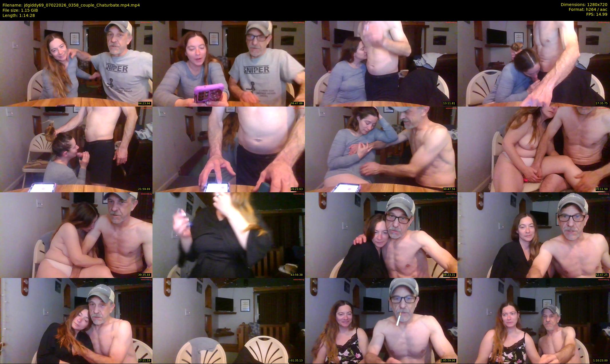 jdgiddy69 — 75 minute Chaturbate couple cam show recording, 720p, Feb 7, 2026