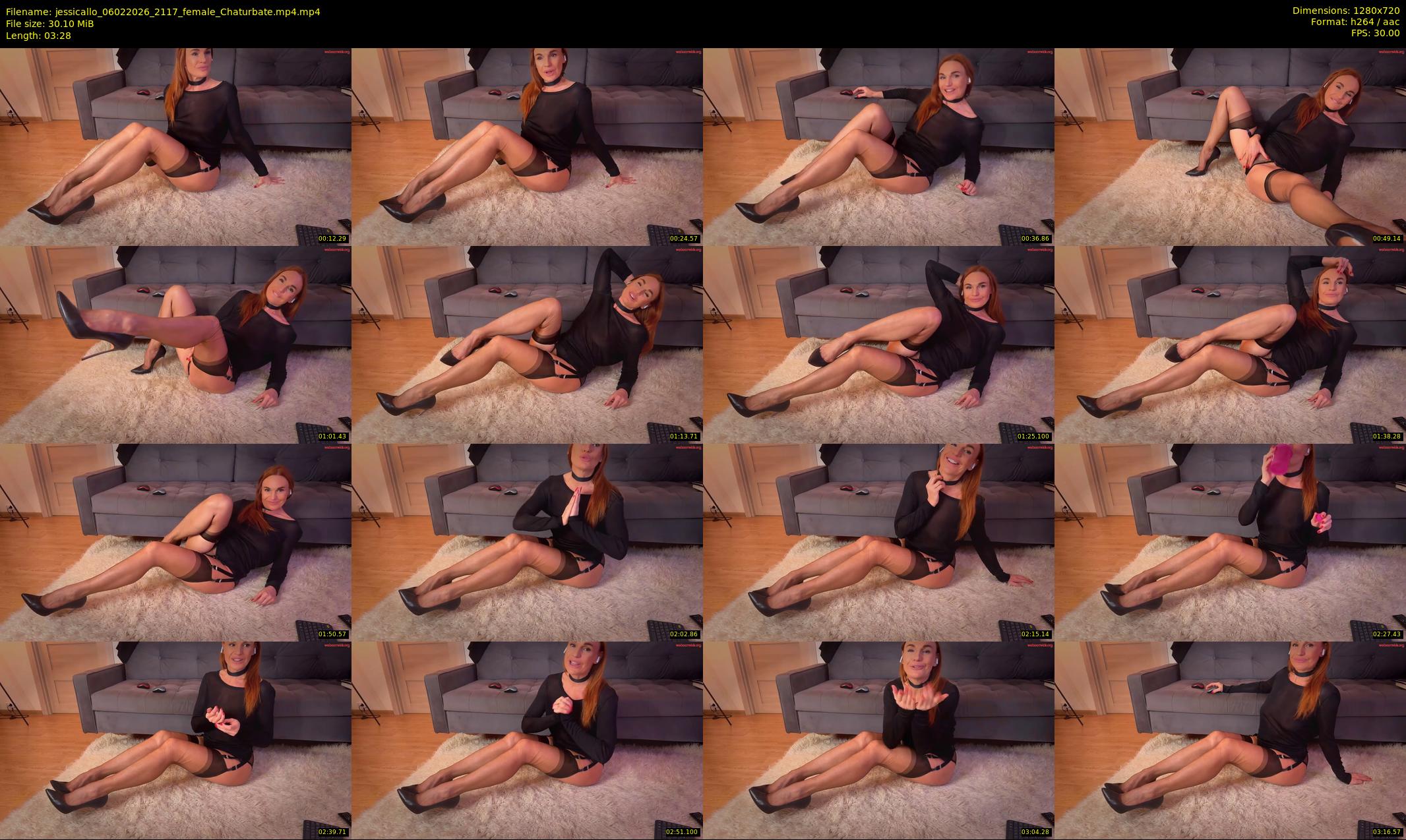 jessicallo — 4 minute Chaturbate female cam show recording, 720p, Feb 6, 2026