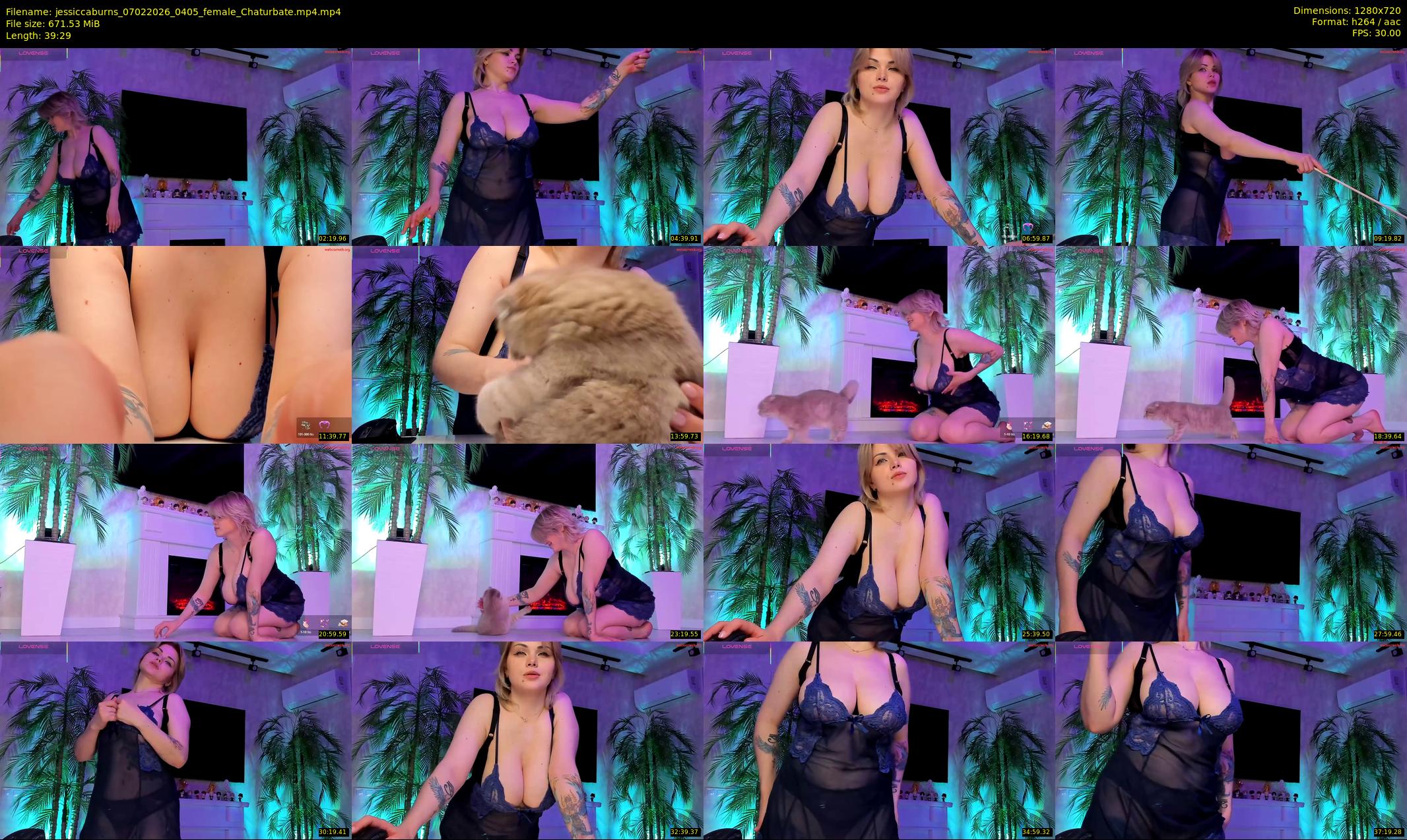 jessiccaburns — 40 minute Chaturbate female cam show recording, 720p, Feb 7, 2026