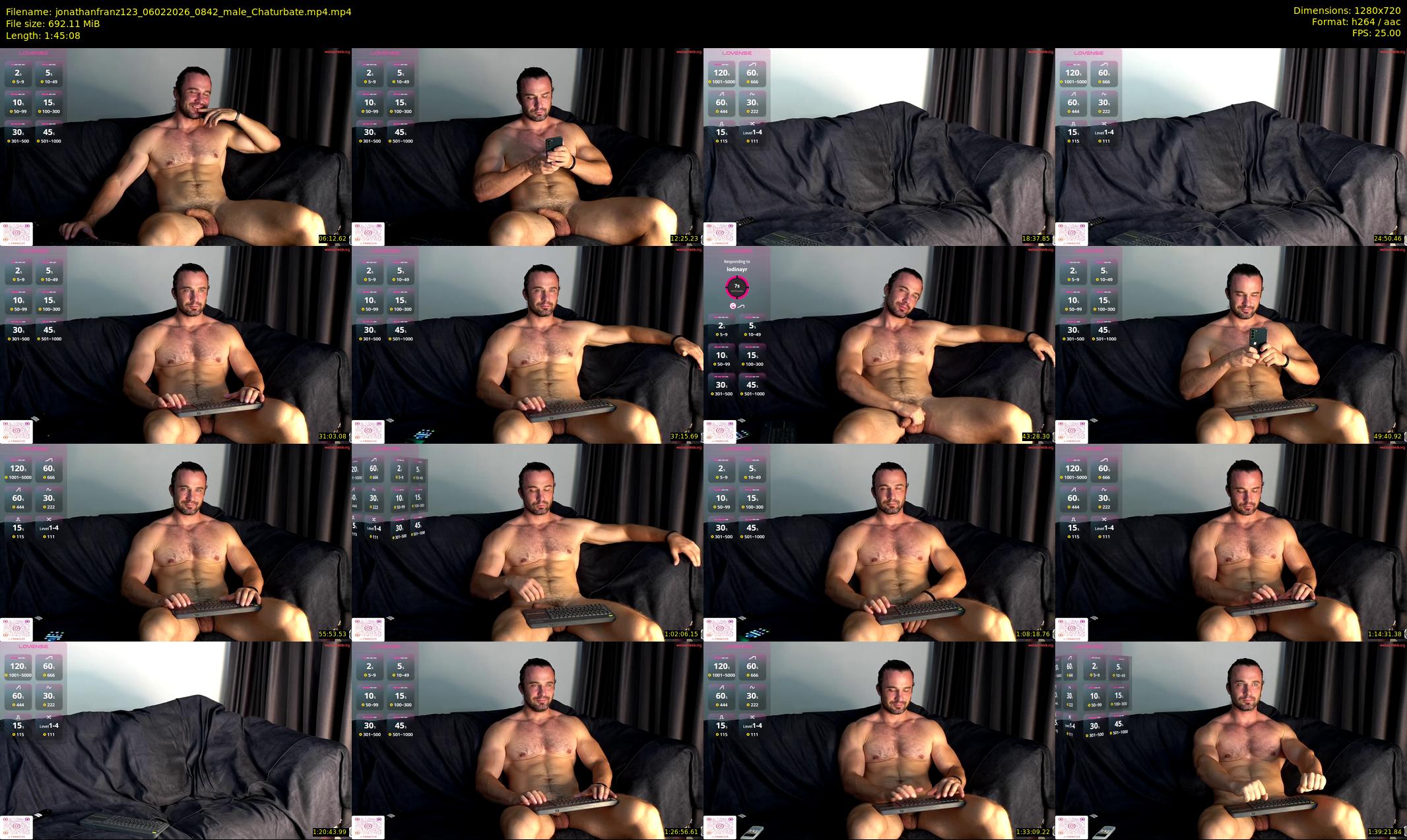 jonathanfranz123 — 106 minute Chaturbate male cam show recording, 720p, Feb 6, 2026