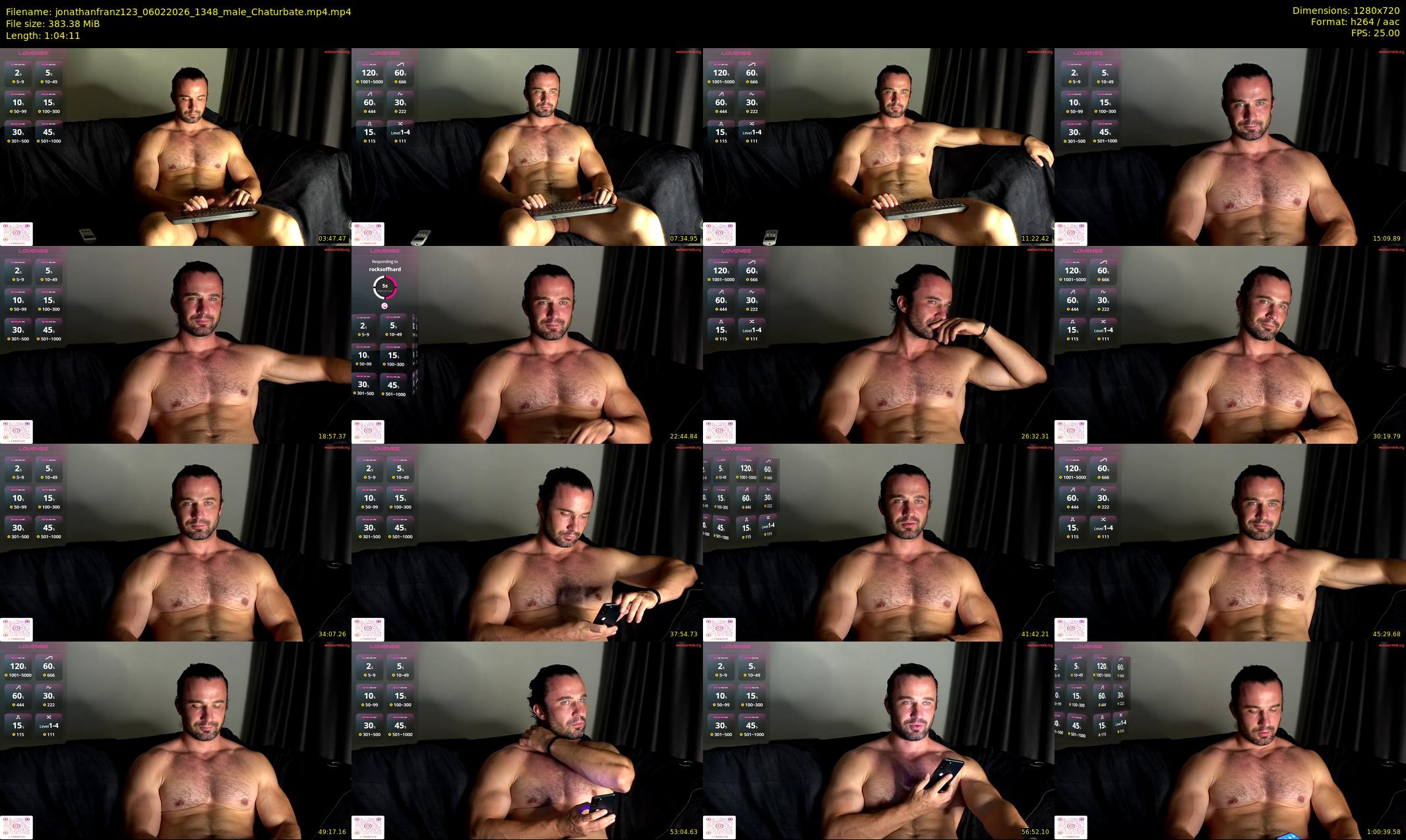 jonathanfranz123 — 65 minute Chaturbate male cam show recording, 720p, Feb 6, 2026