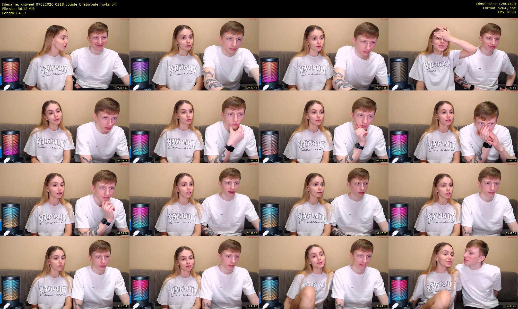 julsweet — 5 minute Chaturbate male cam show recording, 720p, Feb 7, 2026