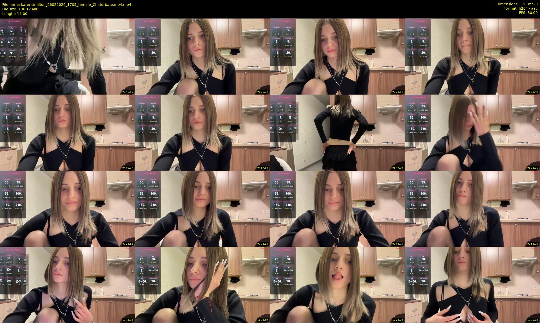 karensimilton — 14 minute Chaturbate female cam show recording, 720p, Feb 6, 2026