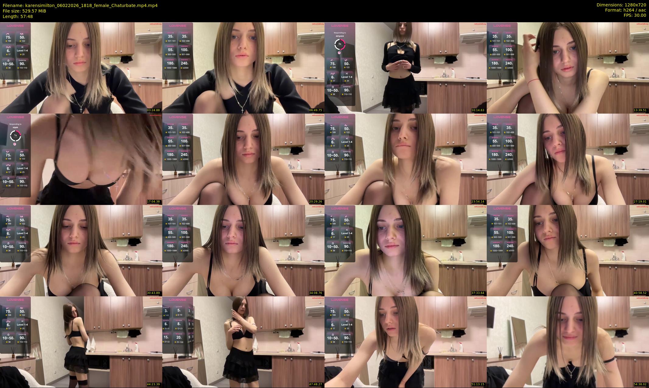 karensimilton — 58 minute Chaturbate female cam show recording, 720p, Feb 6, 2026