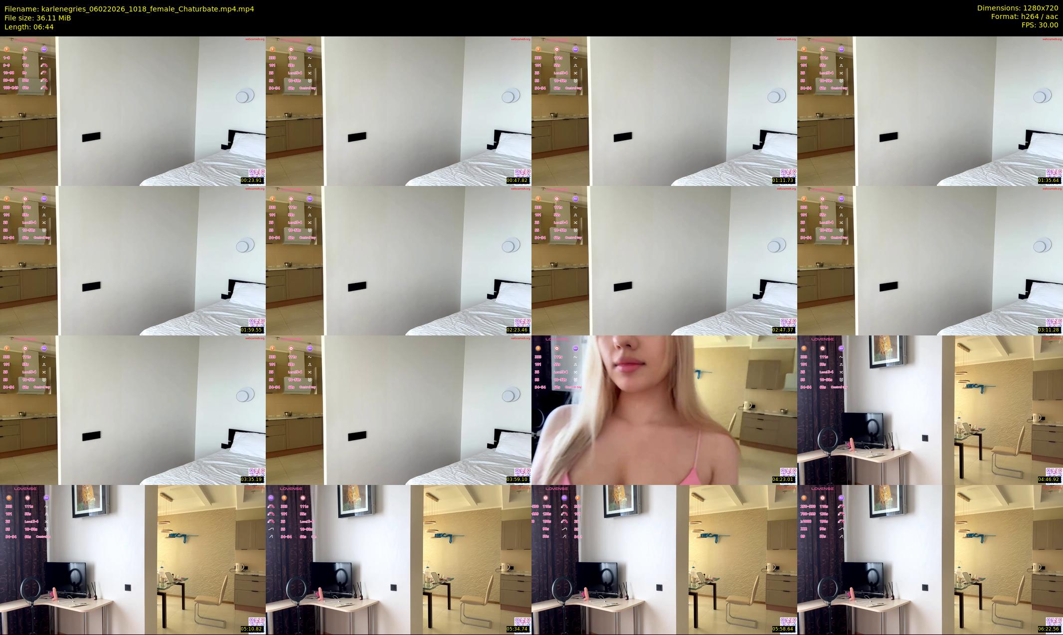 karlenegries — 7 minute Chaturbate female cam show recording, 720p, Feb 6, 2026