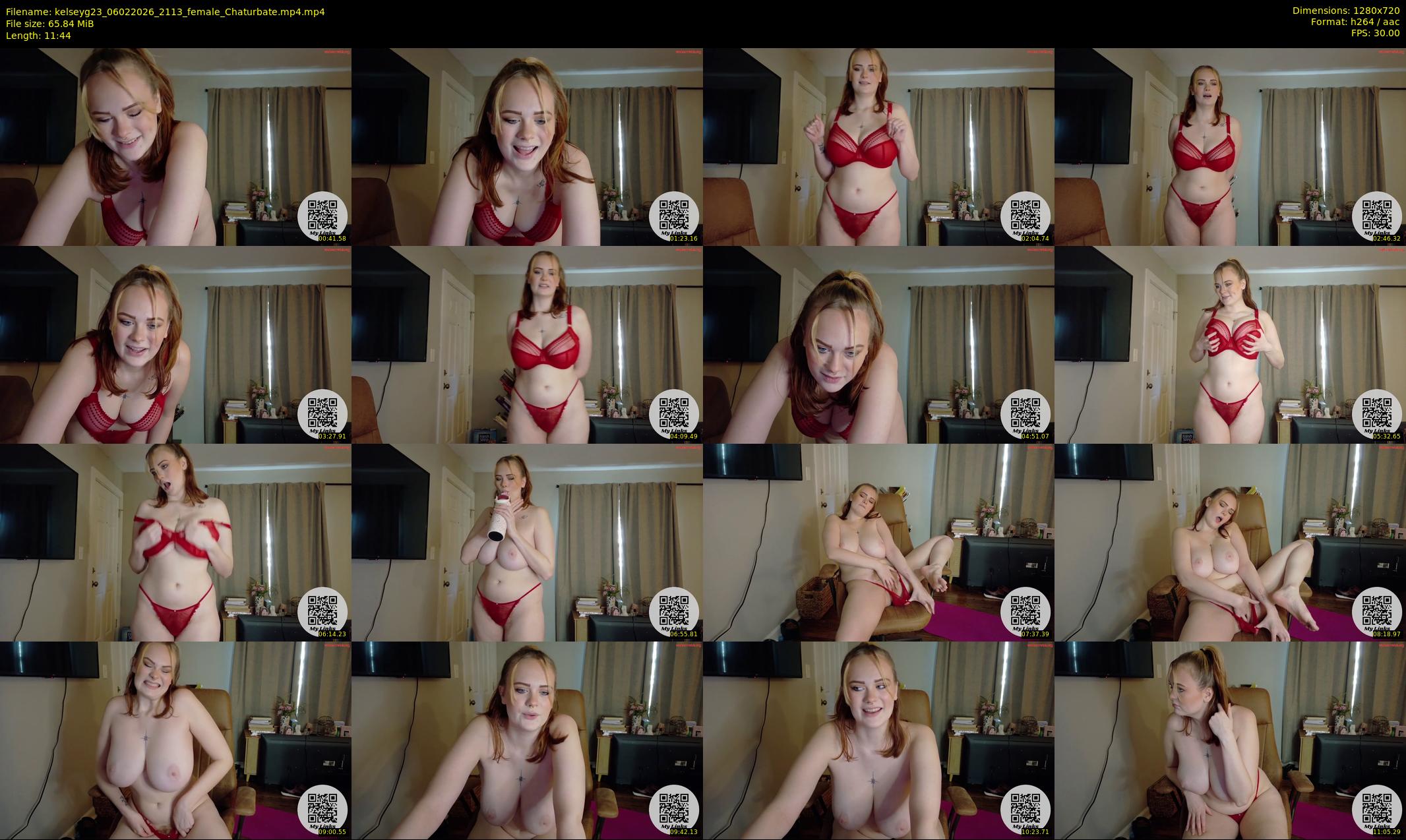 kelseyg23 — 12 minute Chaturbate female cam show recording, 720p, Feb 6, 2026