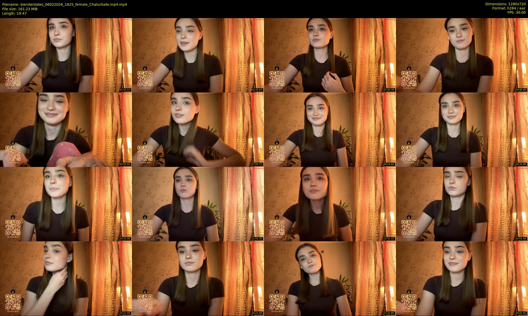 kierstentates — 20 minute Chaturbate female cam show recording, 720p, Feb 6, 2026