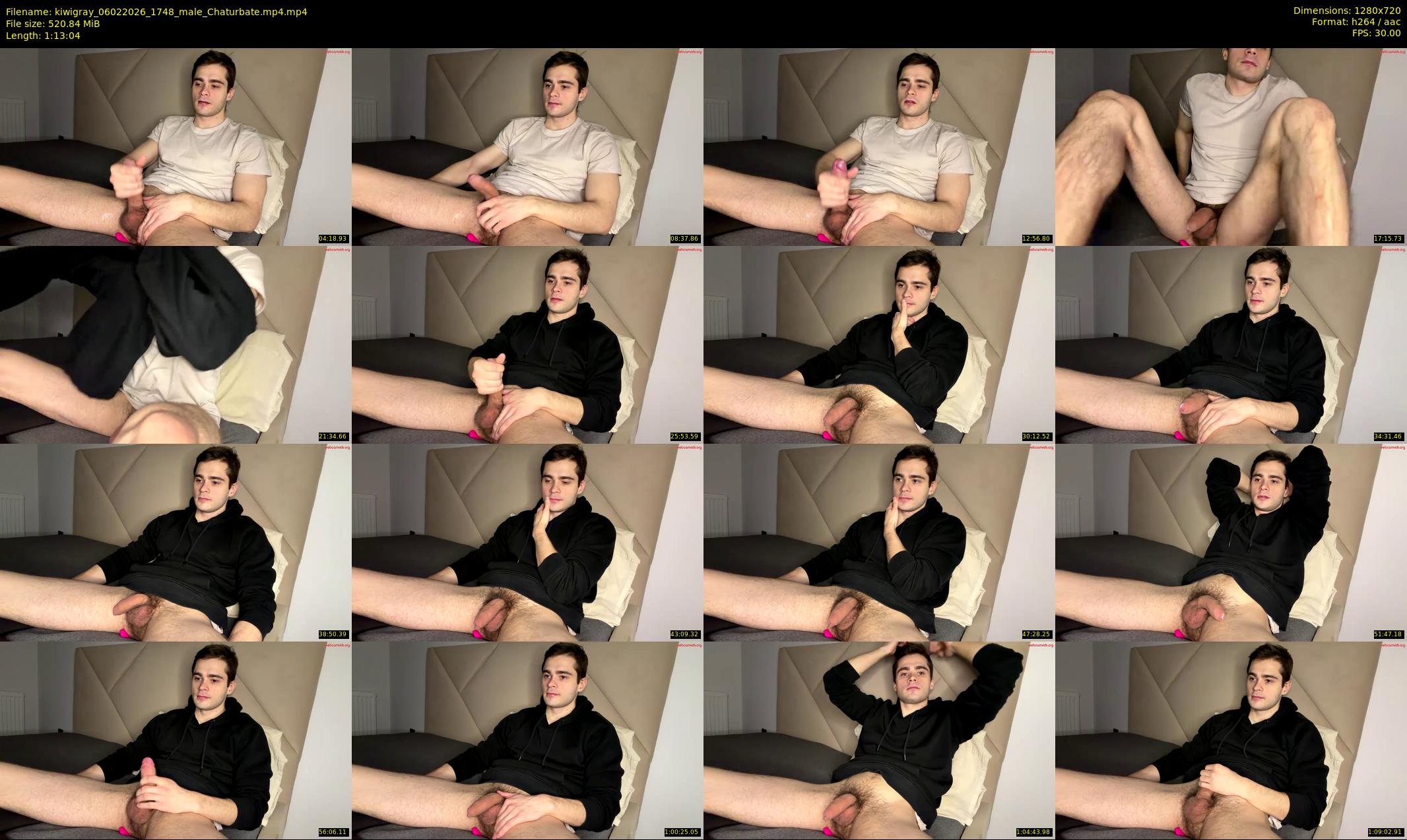 kiwigray — 74 minute Chaturbate male cam show recording, 720p, Feb 6, 2026