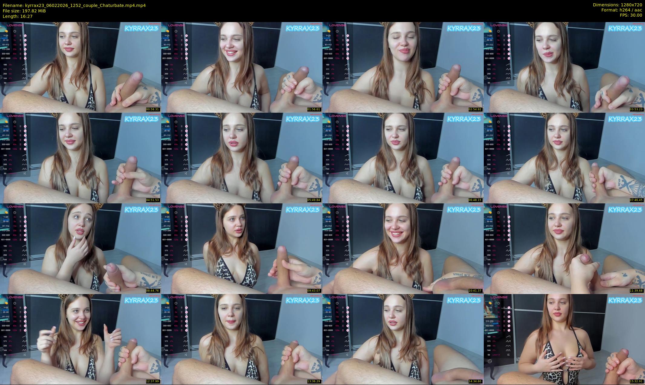 kyrrax23 — 17 minute Chaturbate couple cam show recording, 720p, Feb 6, 2026