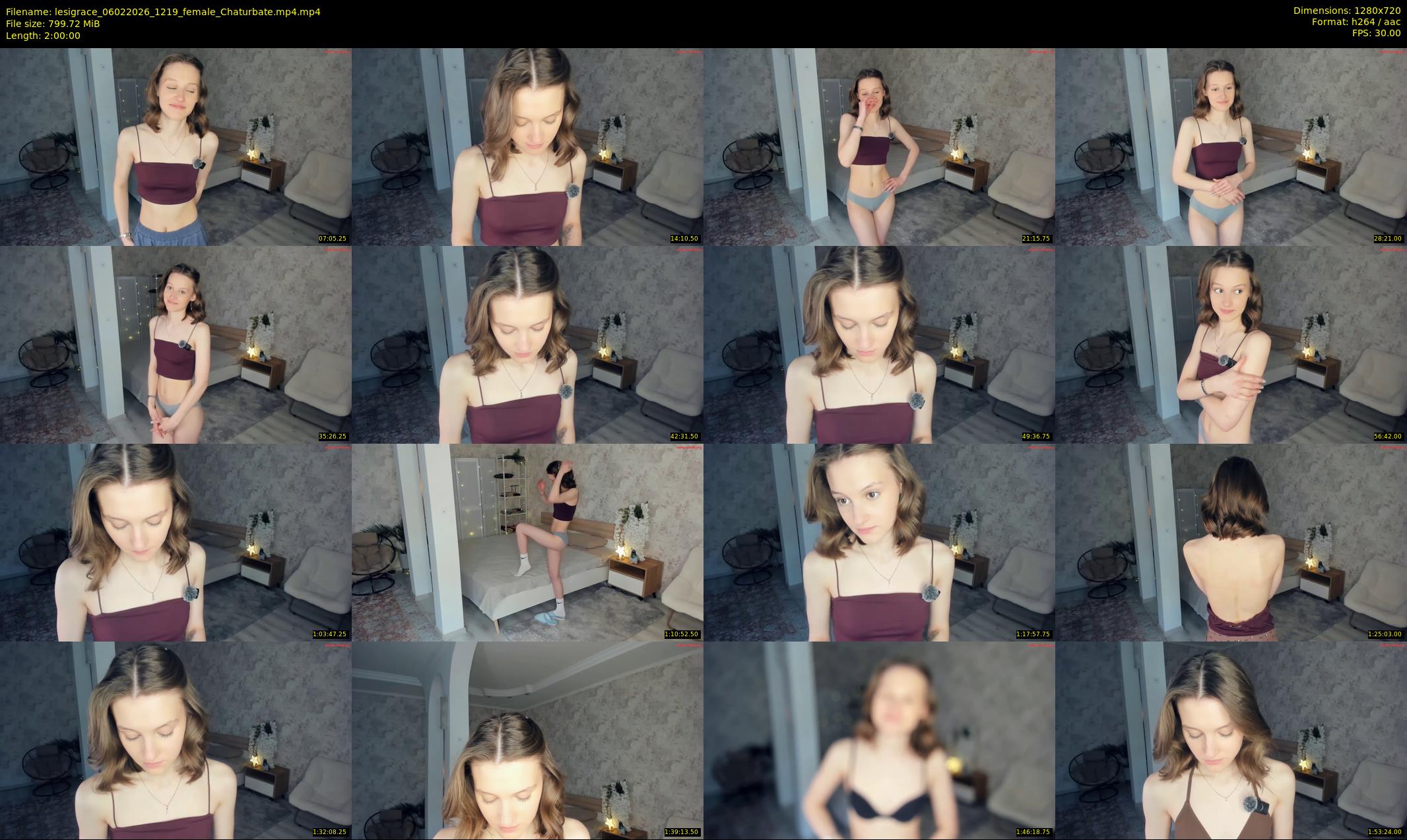 lesigrace — 120 minute Chaturbate female cam show recording, 720p, Feb 6, 2026
