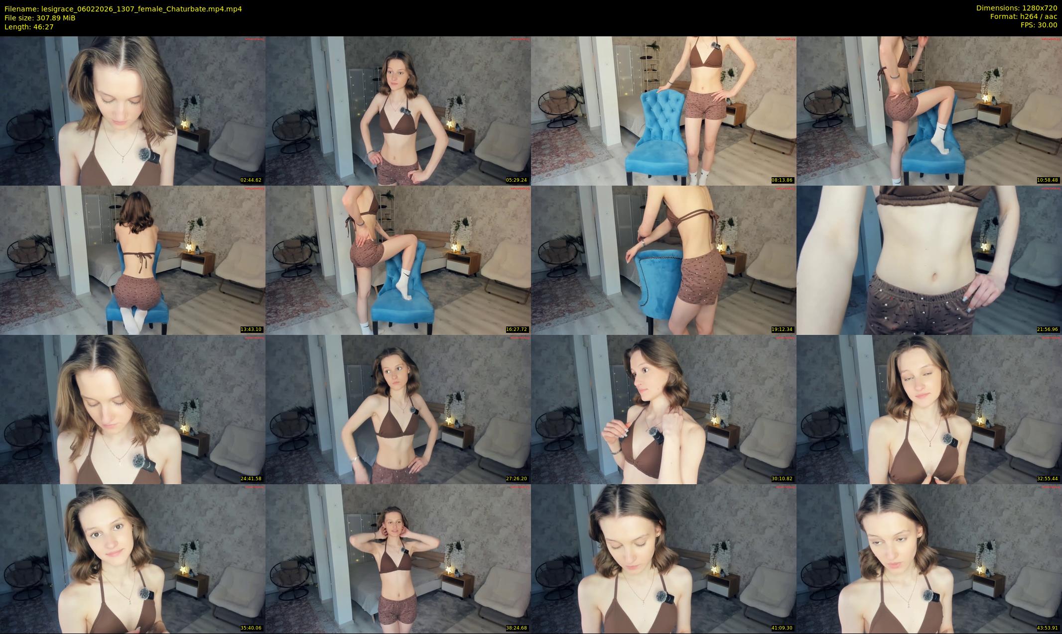 lesigrace — 47 minute Chaturbate female cam show recording, 720p, Feb 6, 2026