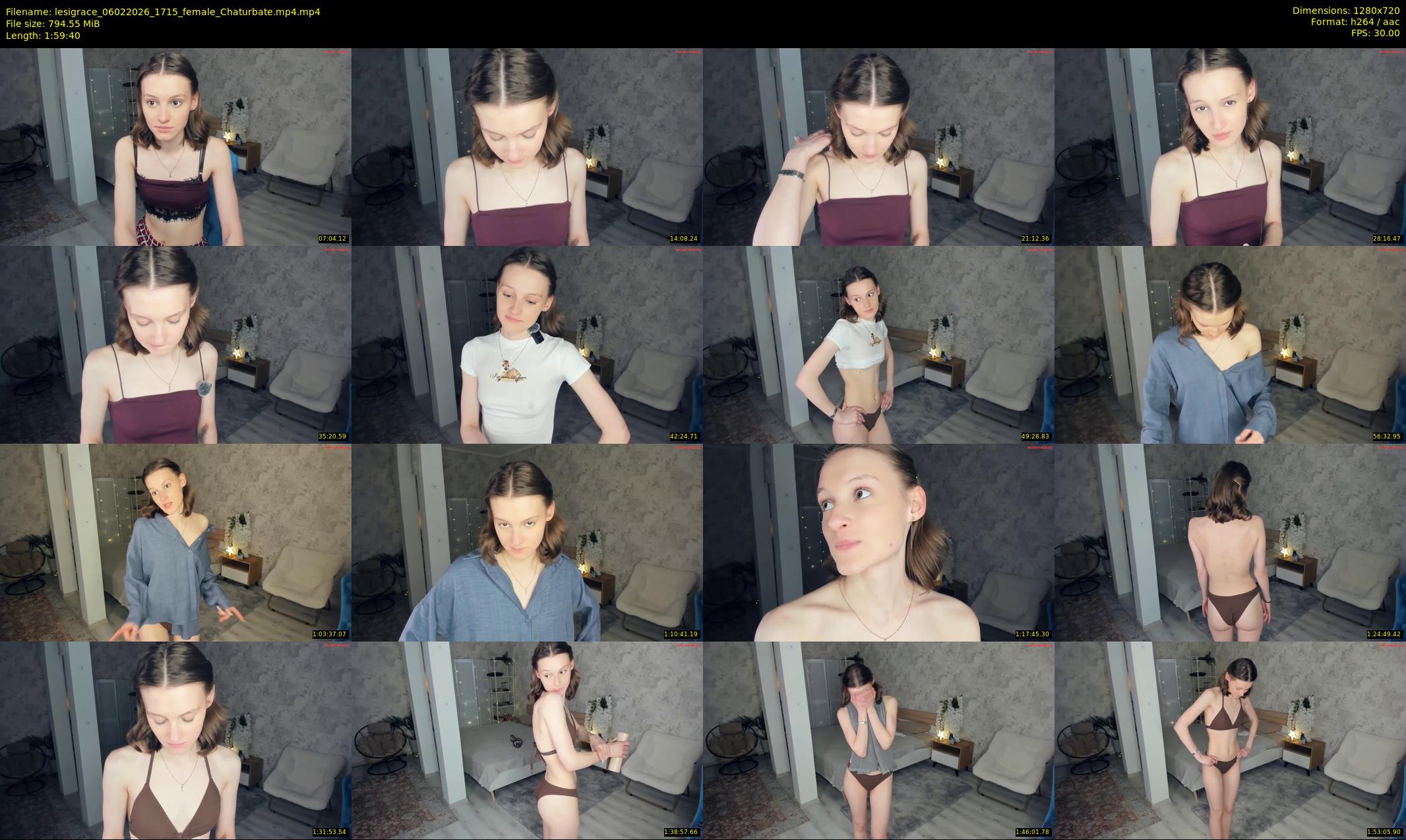 lesigrace — 120 minute Chaturbate female cam show recording, 720p, Feb 6, 2026