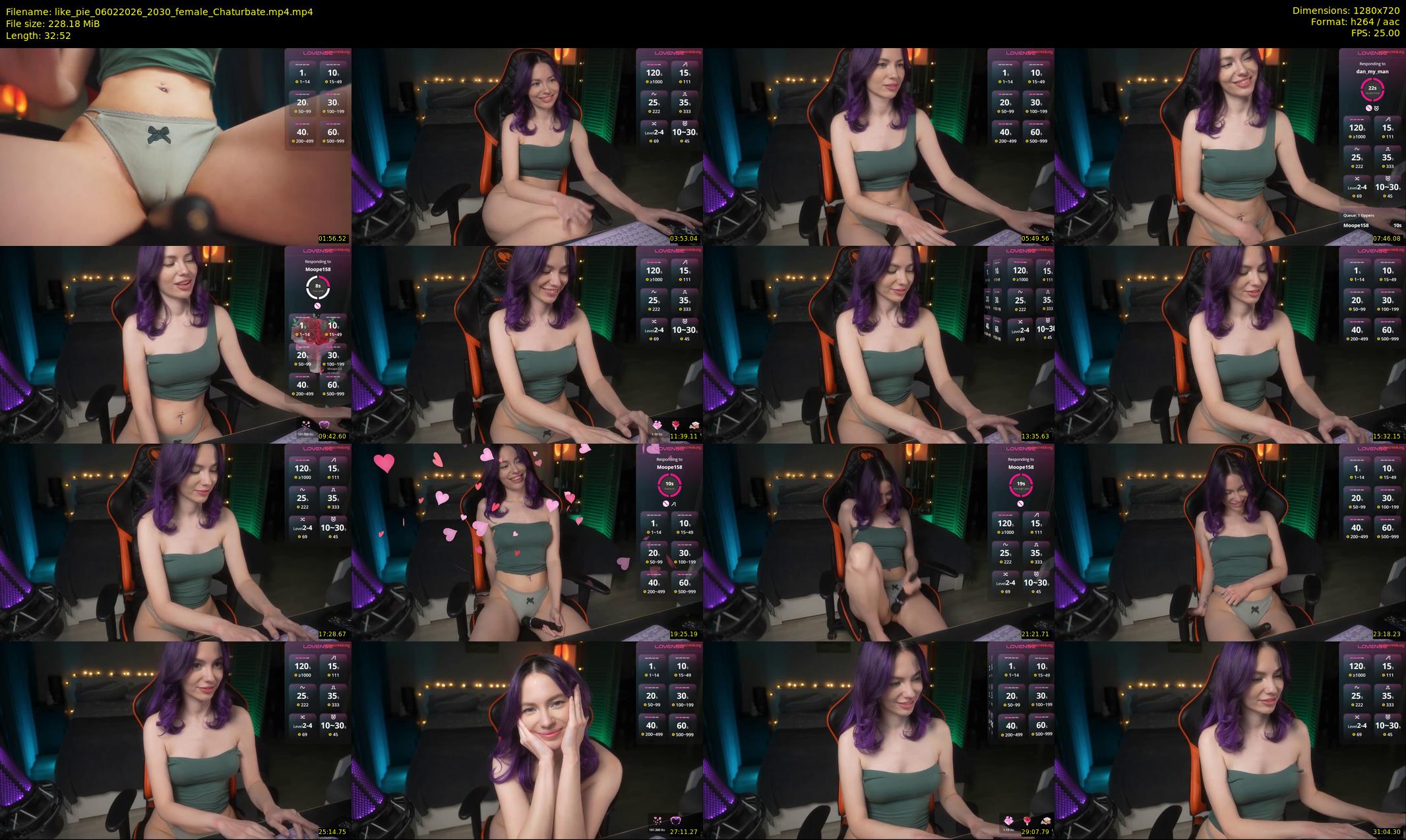 like_pie — 33 minute Chaturbate couple cam show recording, 720p, Feb 6, 2026