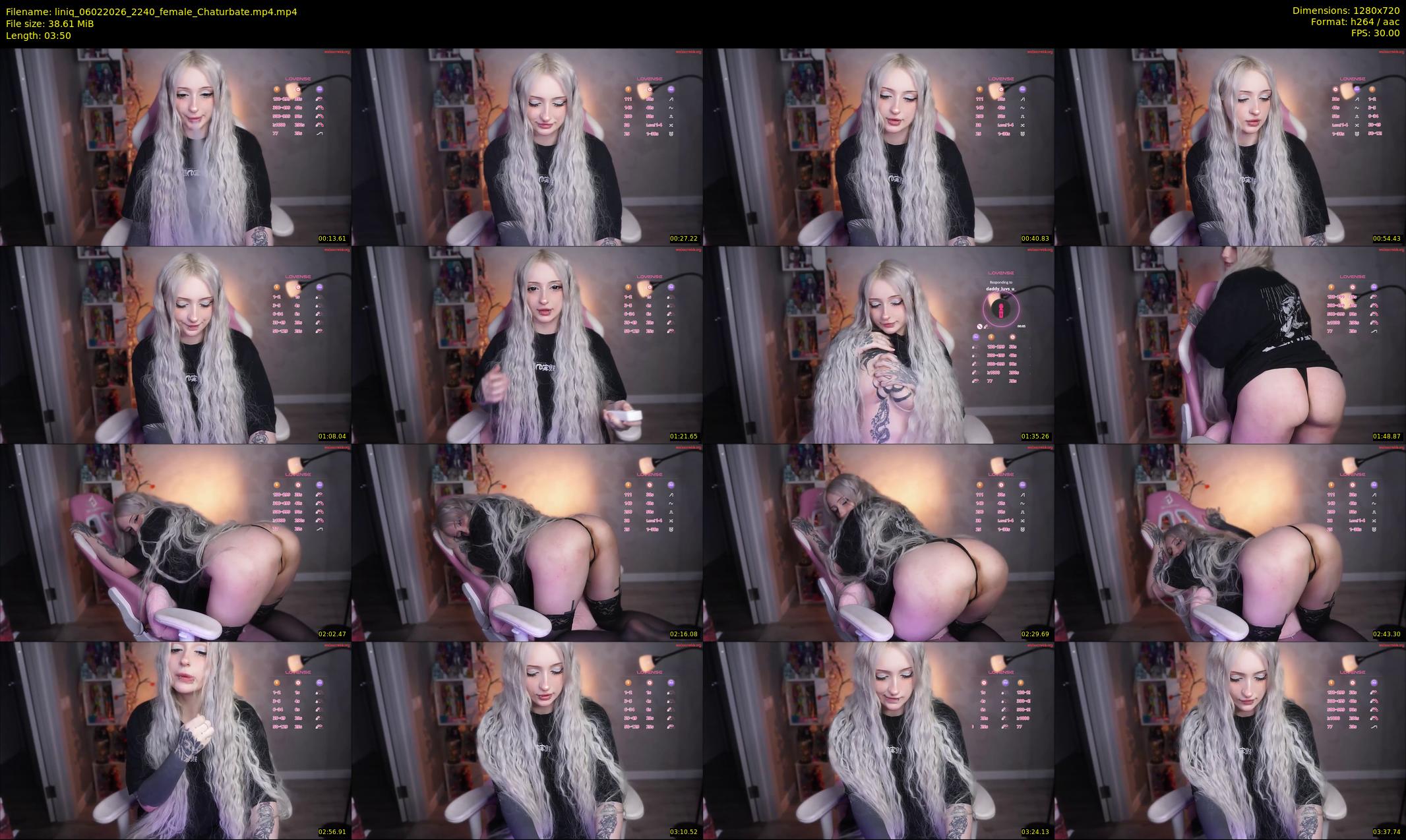 liniq — 4 minute Chaturbate female cam show recording, 720p, Feb 6, 2026