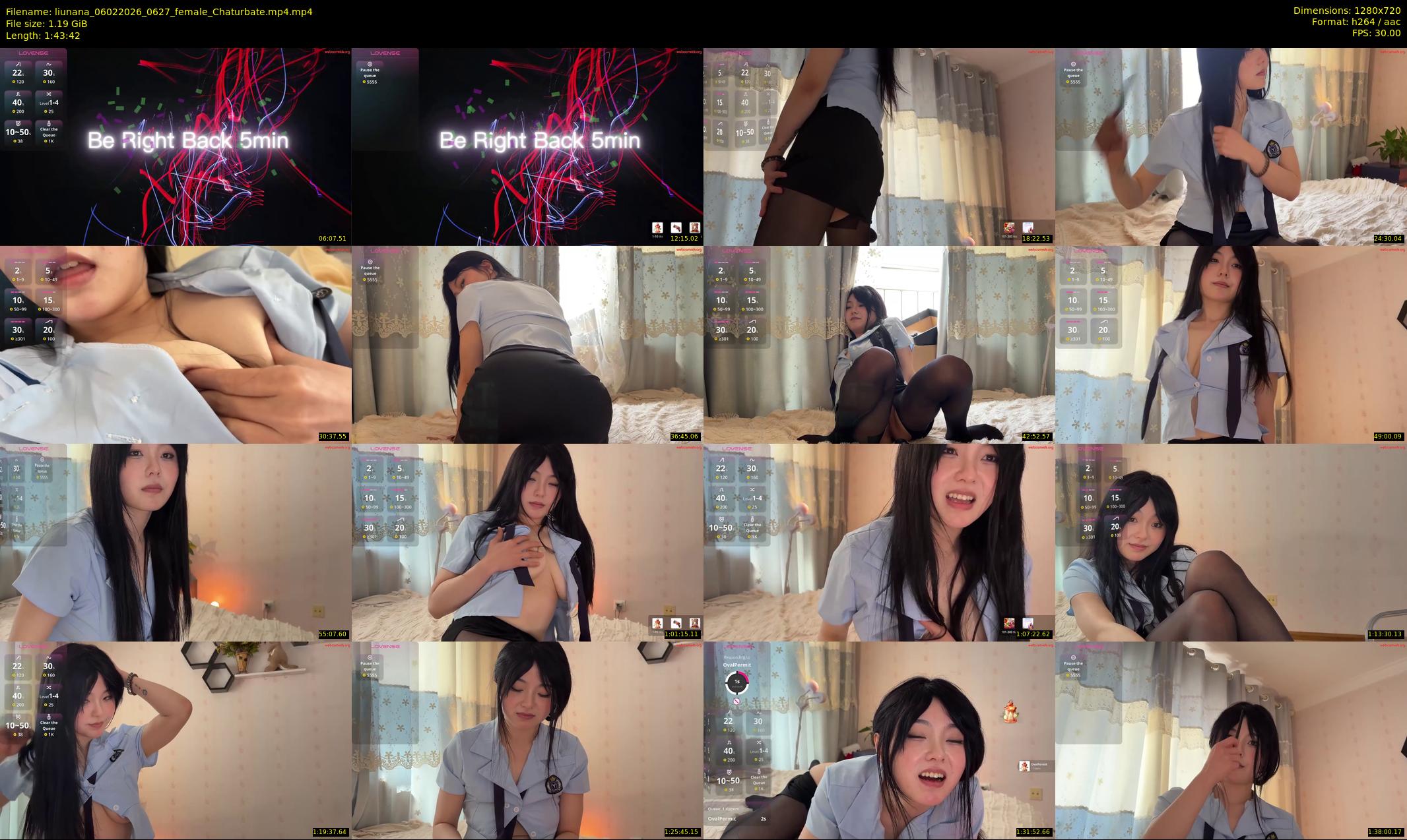 liunana — 104 minute Chaturbate female cam show recording, 720p, Feb 6, 2026