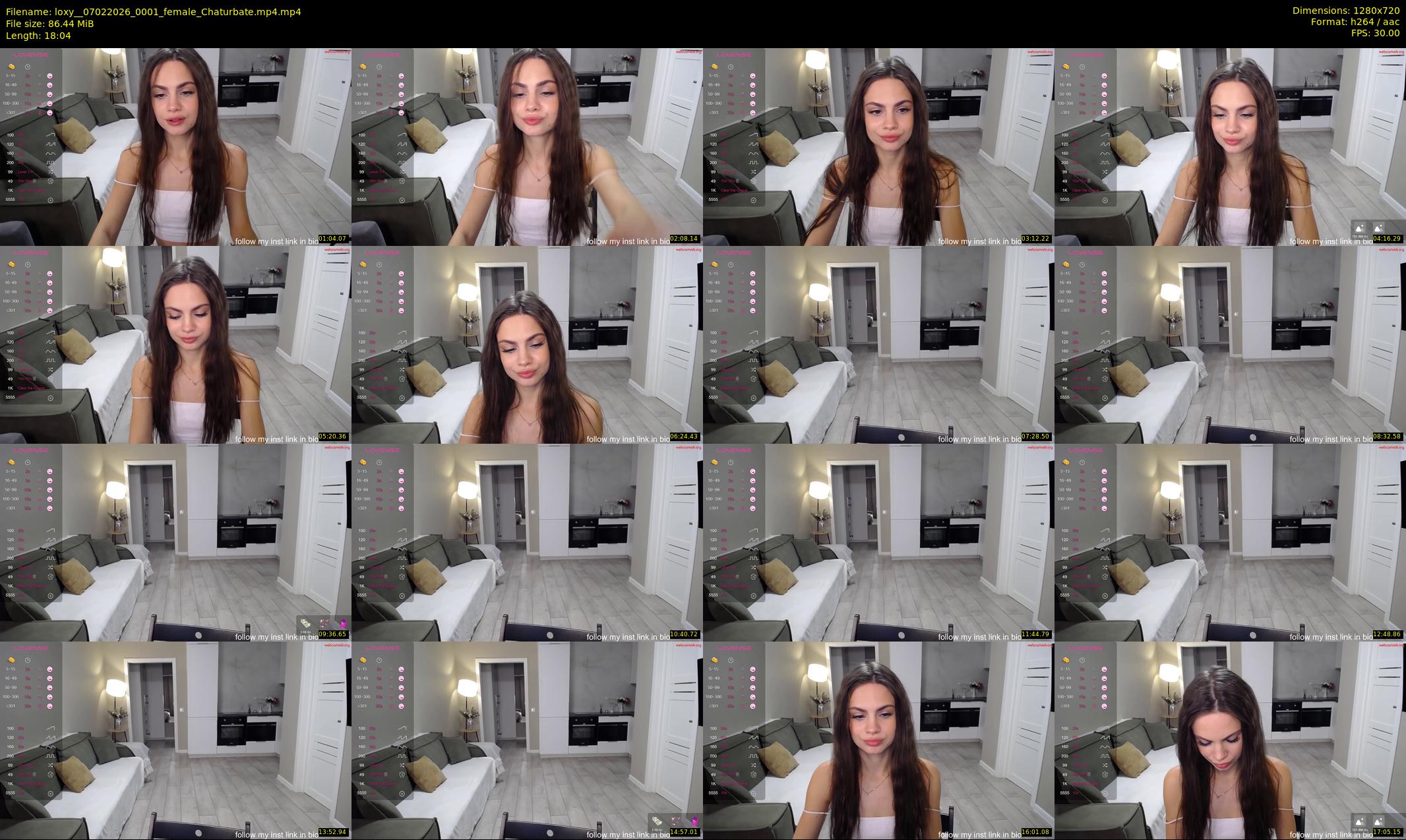 loxy_ — 19 minute Chaturbate female cam show recording, 720p, Feb 7, 2026
