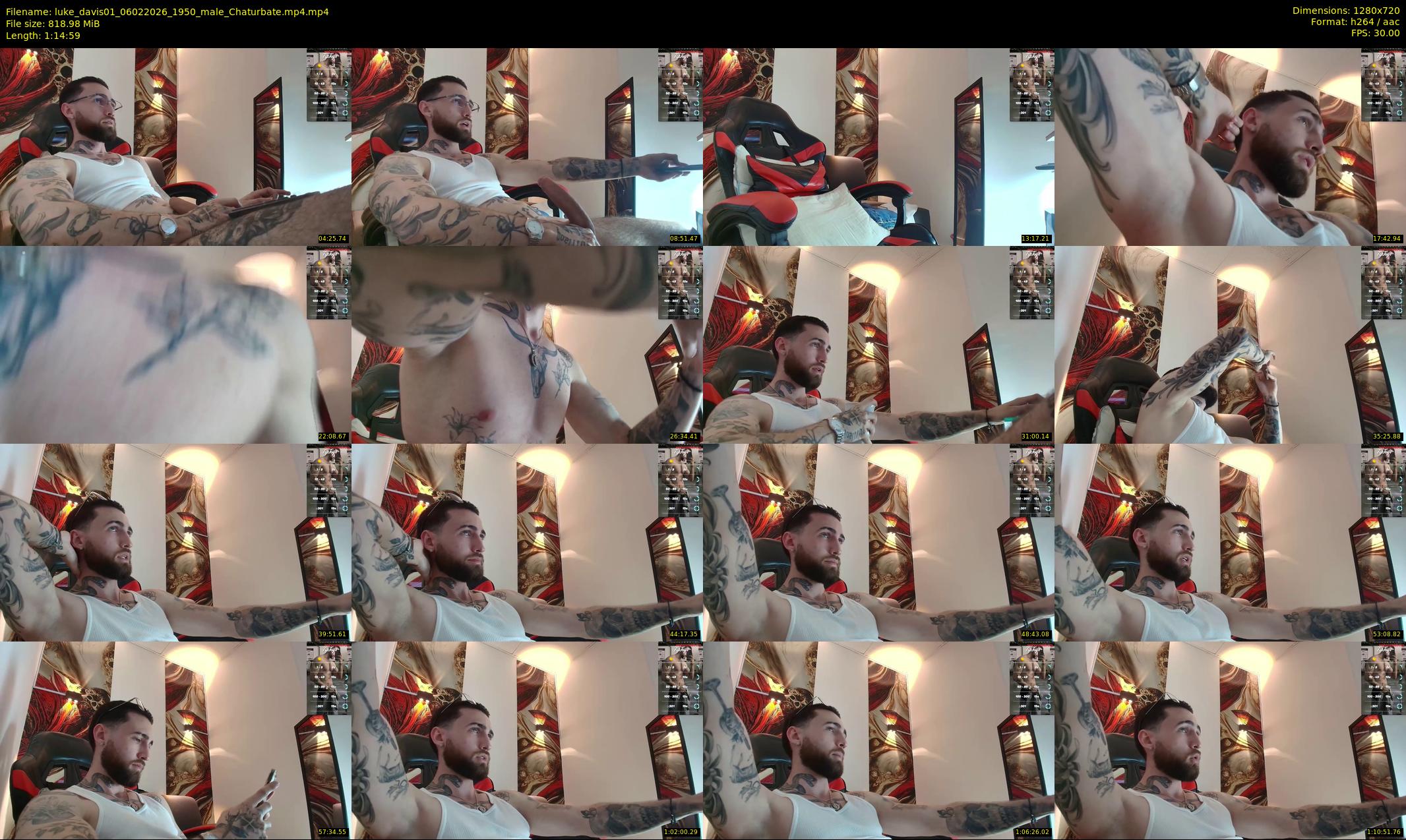 luke_davis01 — 75 minute Chaturbate male cam show recording, 720p, Feb 6, 2026