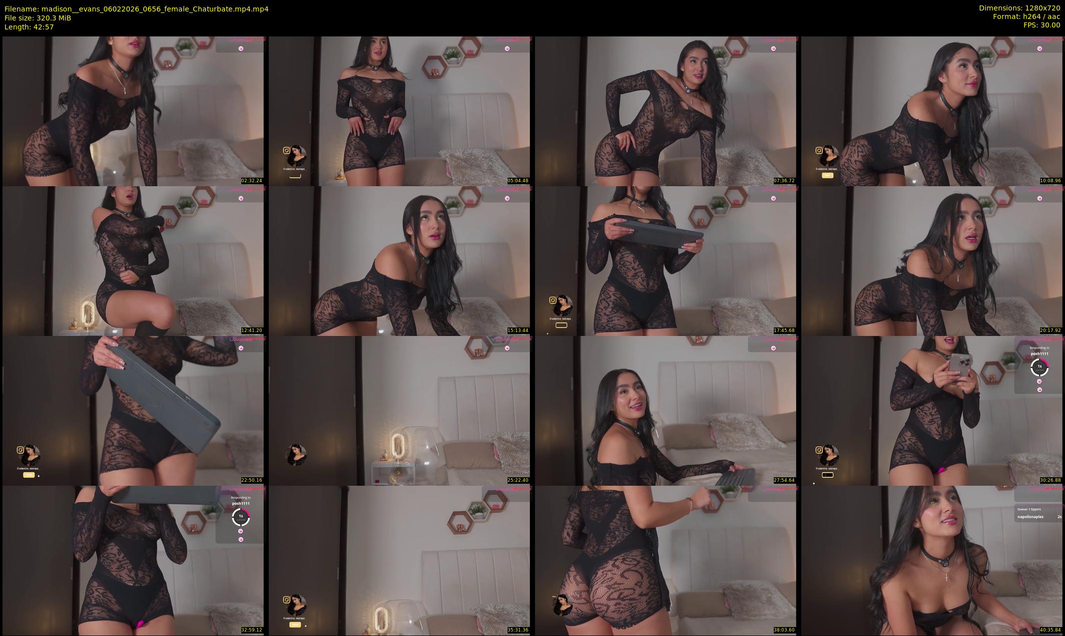 madison__evans — 43 minute Chaturbate female cam show recording, 720p, Feb 6, 2026