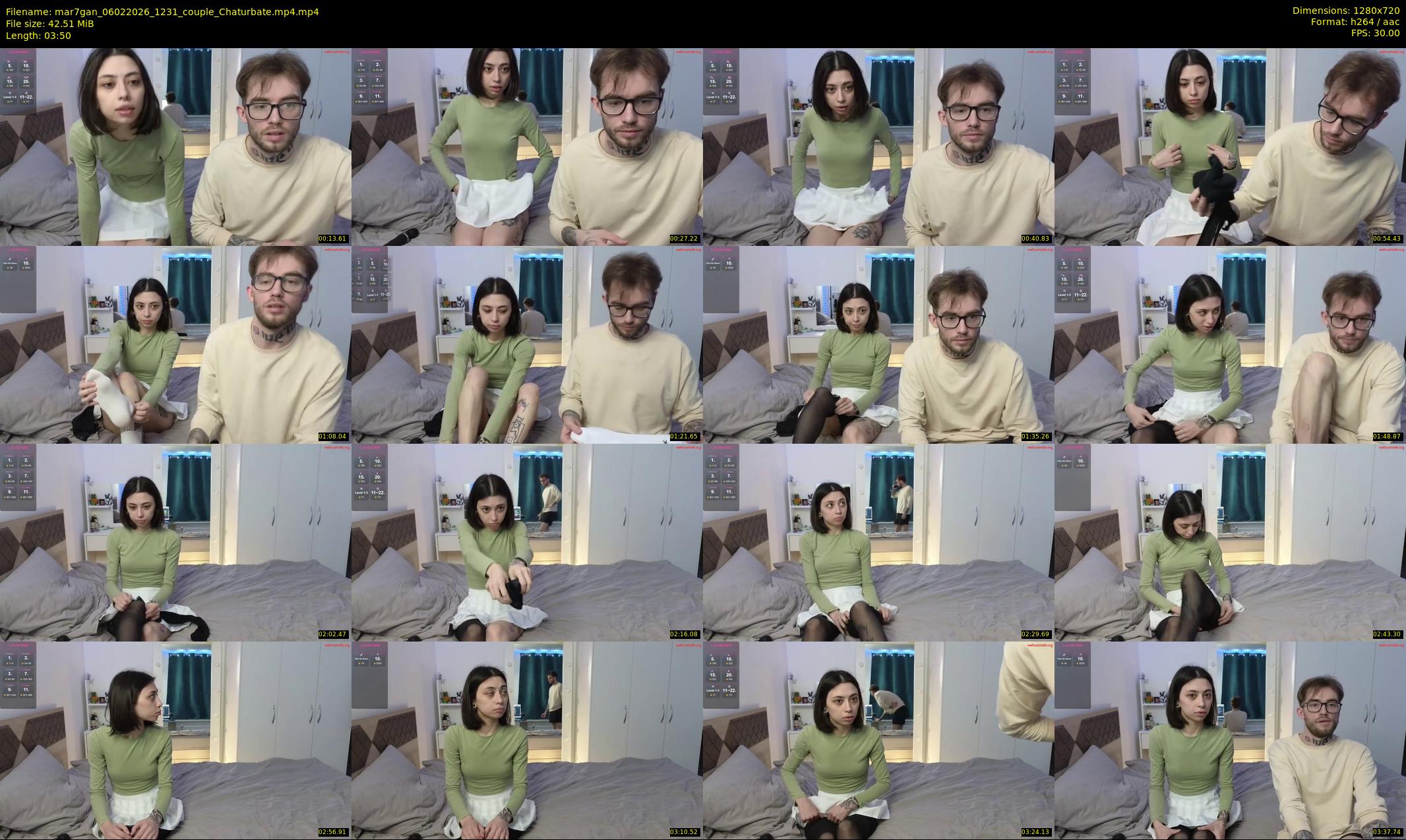 mar7gan — 4 minute Chaturbate couple cam show recording, 720p, Feb 6, 2026