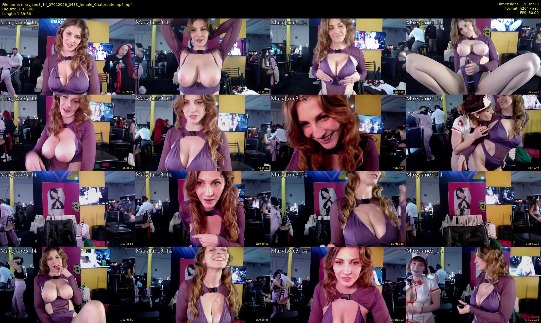 maryjane3_14 — 120 minute Chaturbate female cam show recording, 720p, Feb 7, 2026
