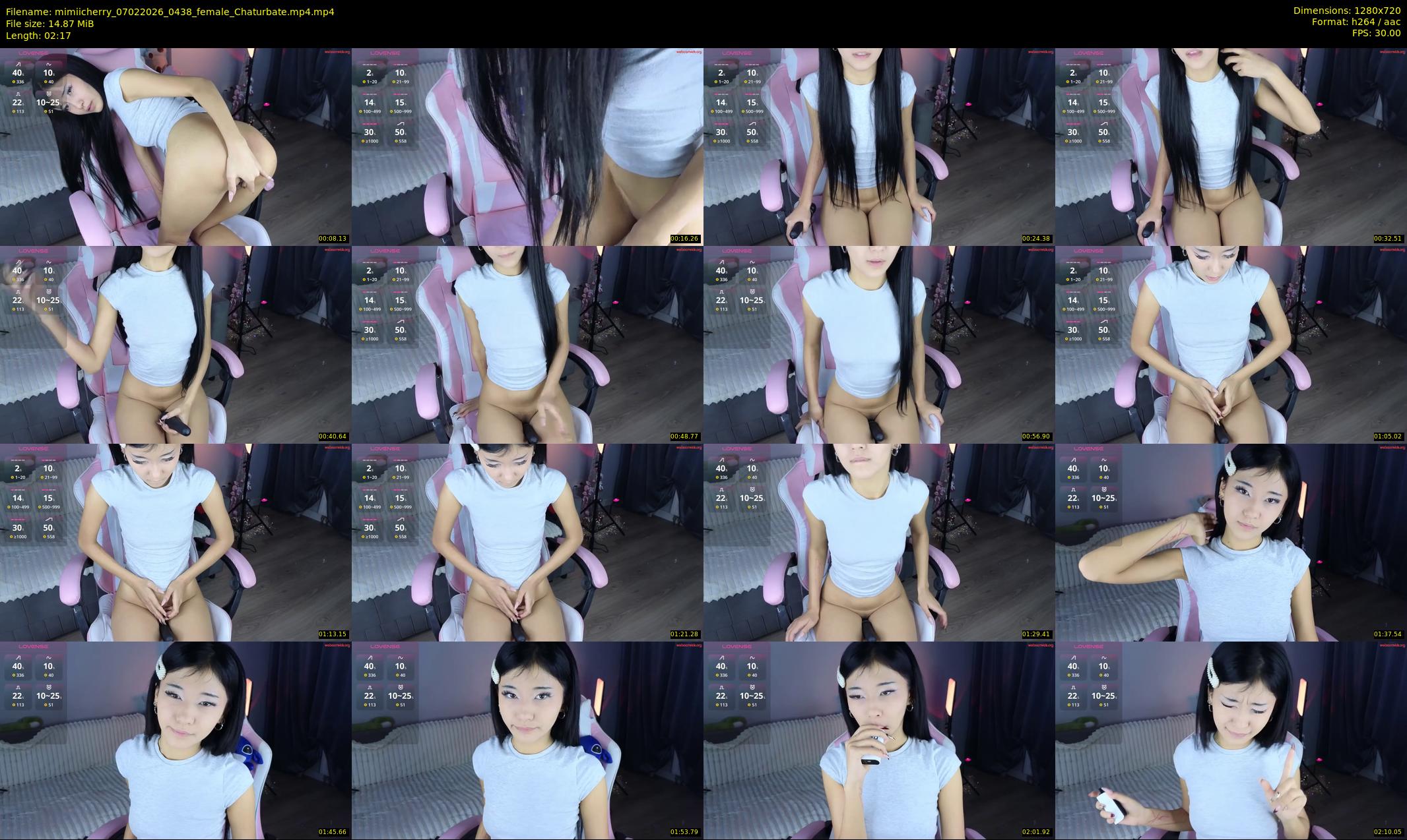 mimiicherry — 3 minute Chaturbate female cam show recording, 720p, Feb 7, 2026