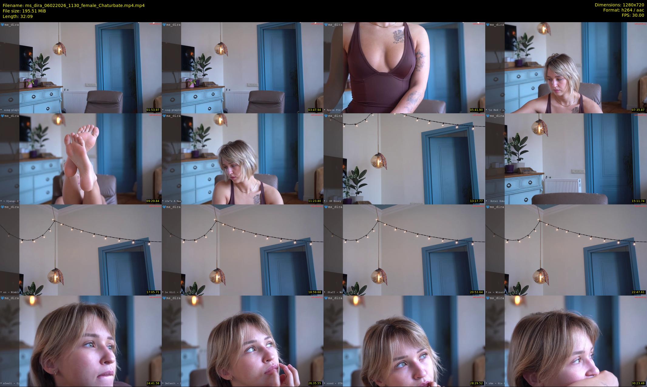 ms_dira — 33 minute Chaturbate female cam show recording, 720p, Feb 6, 2026