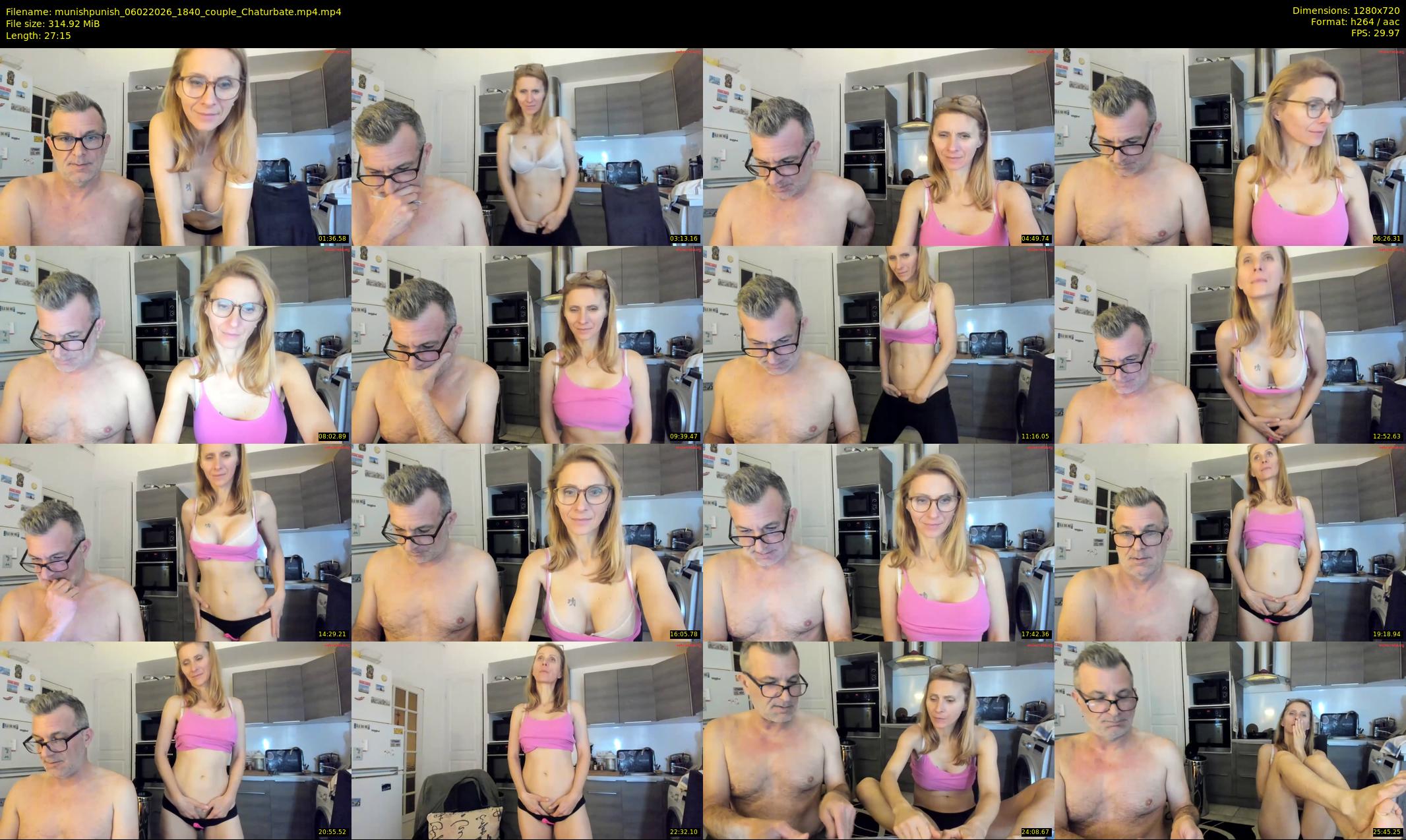 munishpunish — 28 minute Chaturbate couple cam show recording, 720p, Feb 6, 2026